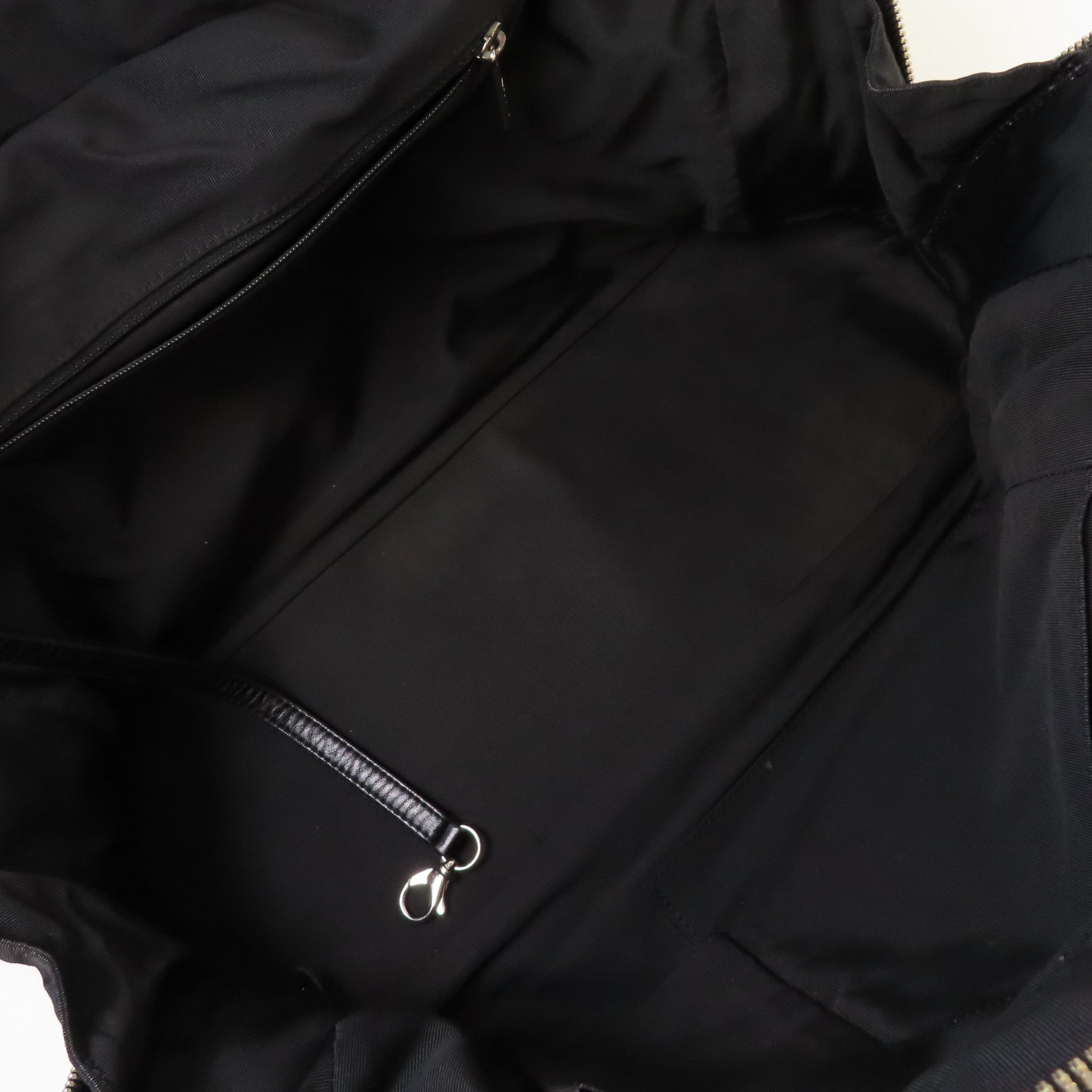 CHANEL 【激減優惠】菱格牛皮皮革Chain Tote Bag銀扣鏈帶肩背袋黑色