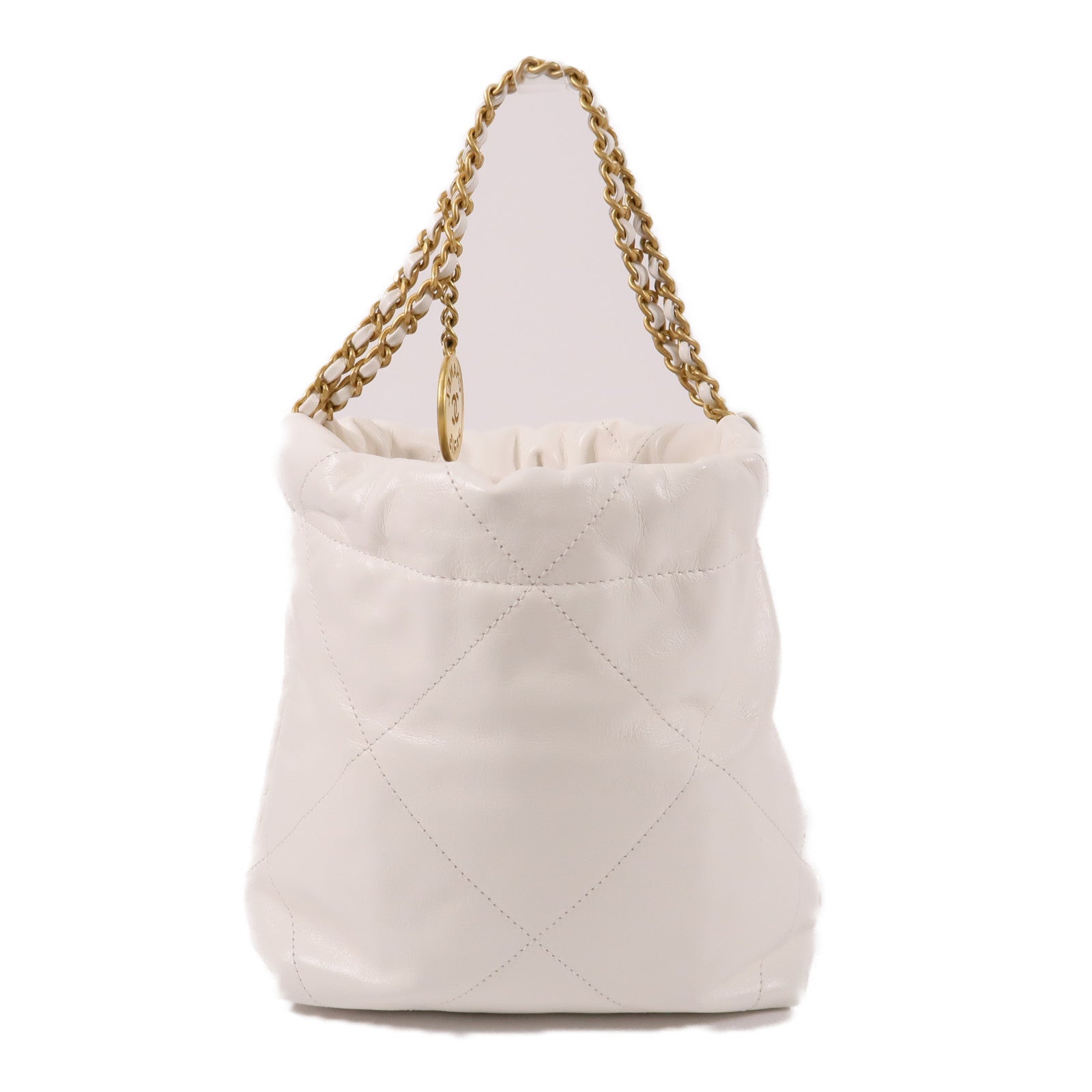 CHANEL 【激減優惠】牛皮皮革22 Mini鏈帶肩背袋