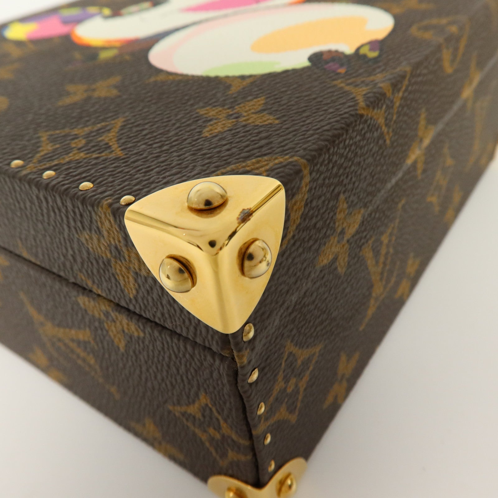 LOUIS VUITTON Monogram Panda Jewelry Box金扣手挽袋