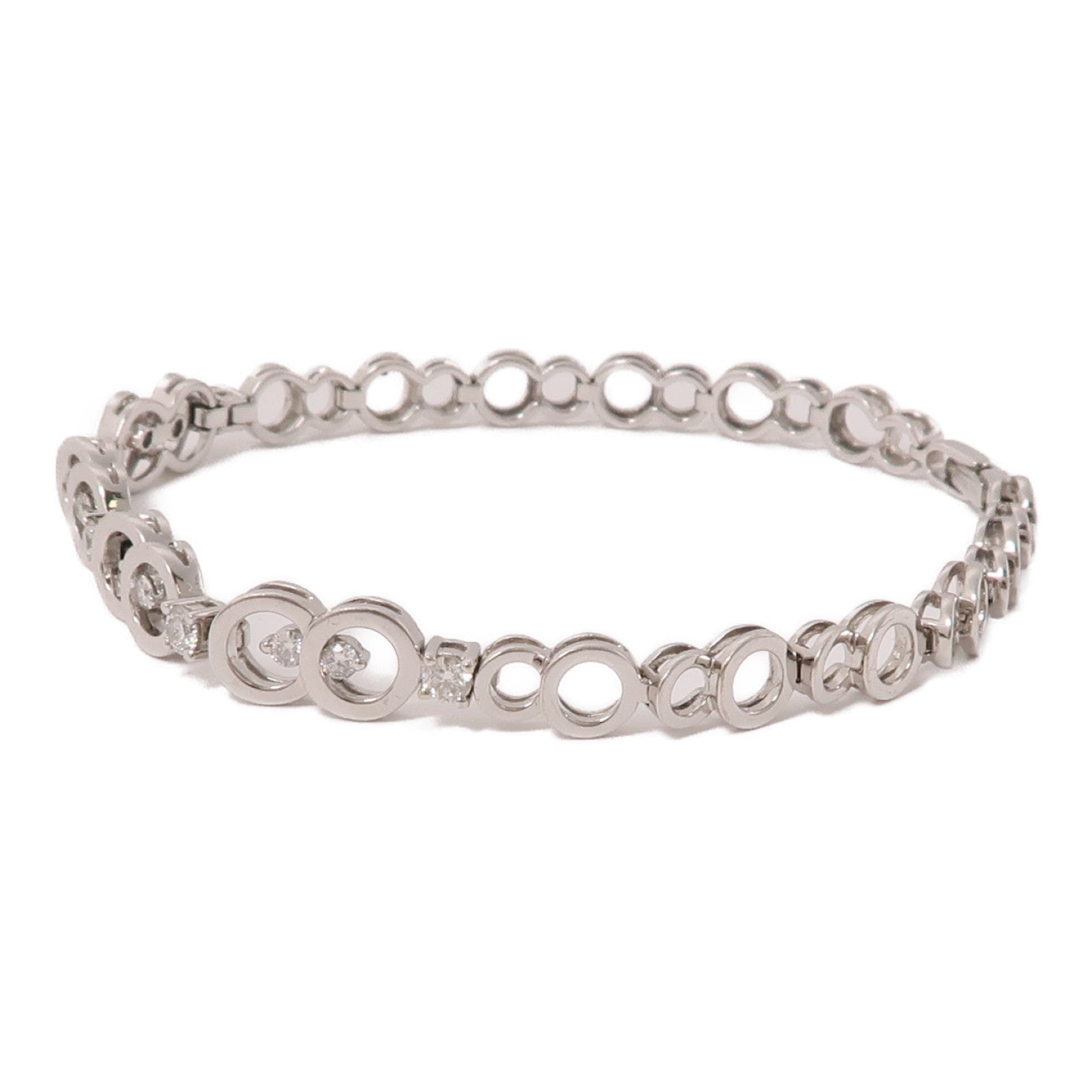 JEWELRY 【激減優惠】18K白金Diamond Bracelet鑽石手鏈