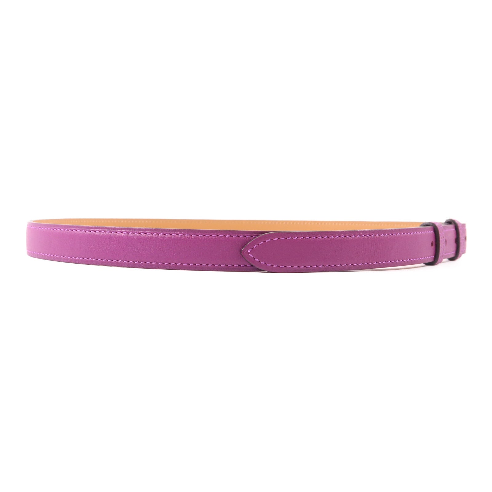 HERMES PHW Etriviere Leather Belt Swift Leather Anemone