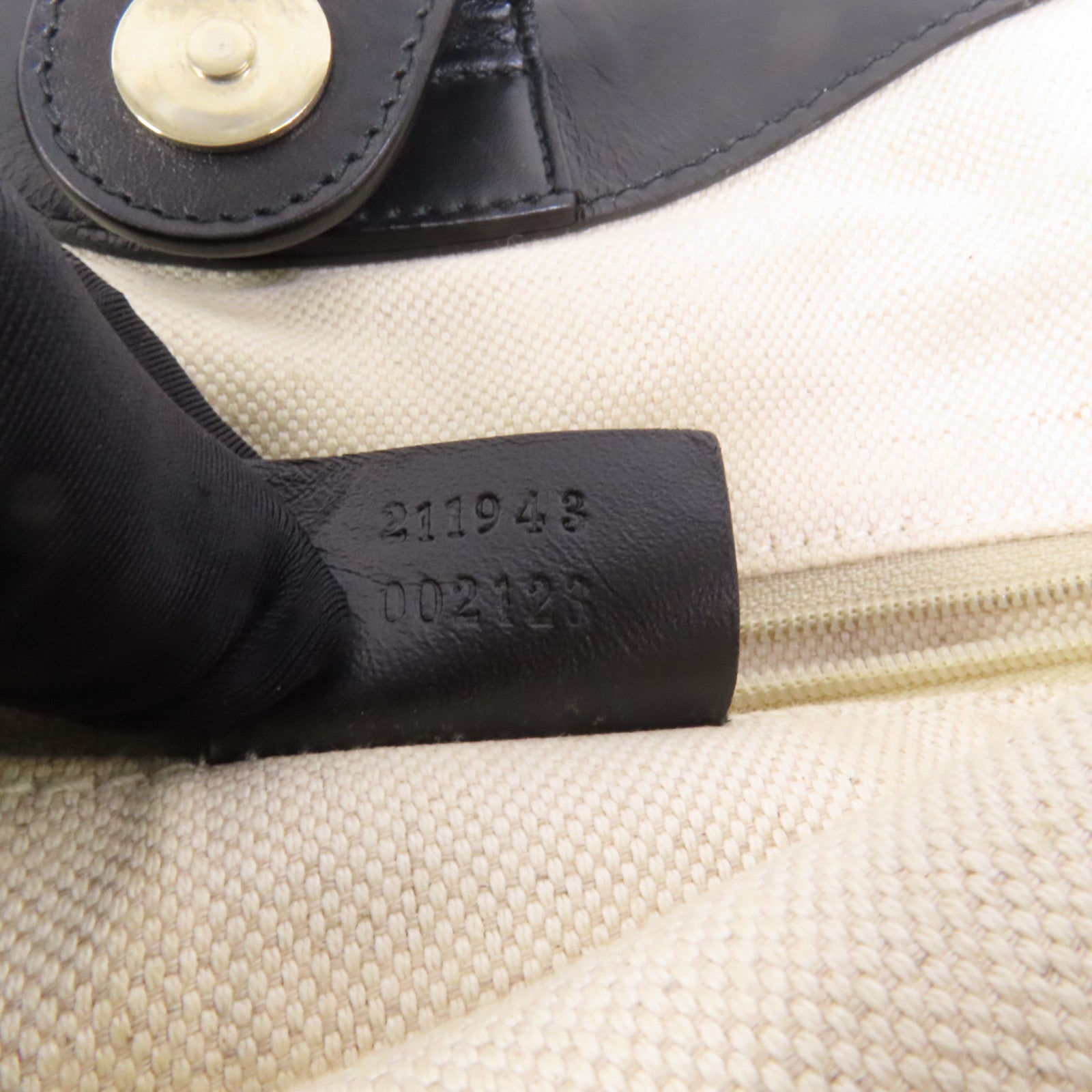 GUCCI 帆布Tote Bag金扣手挽袋
