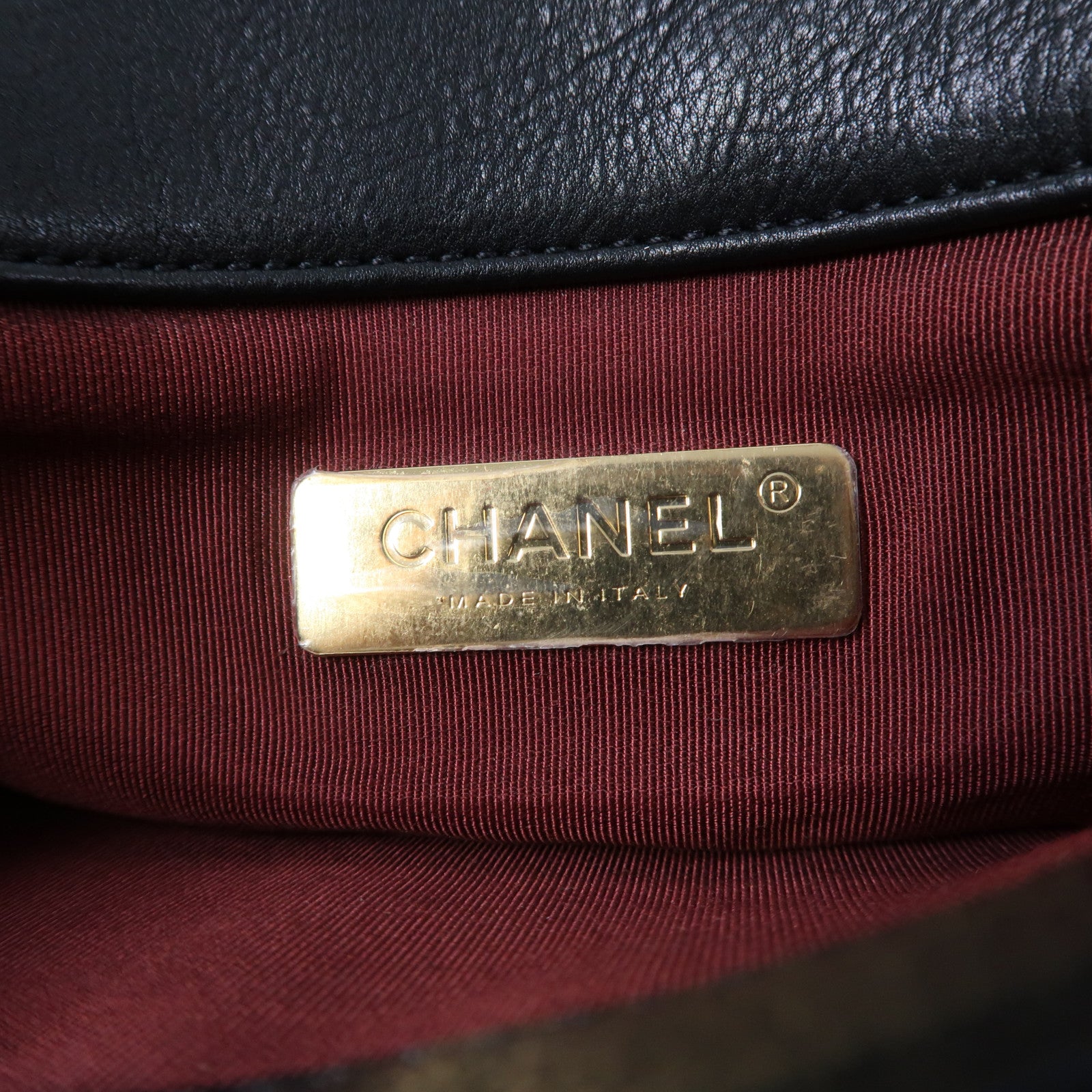 CHANEL 【激減優惠】菱格牛皮皮革Accordion Pearl CC Flap金扣鏈帶肩背袋黑色