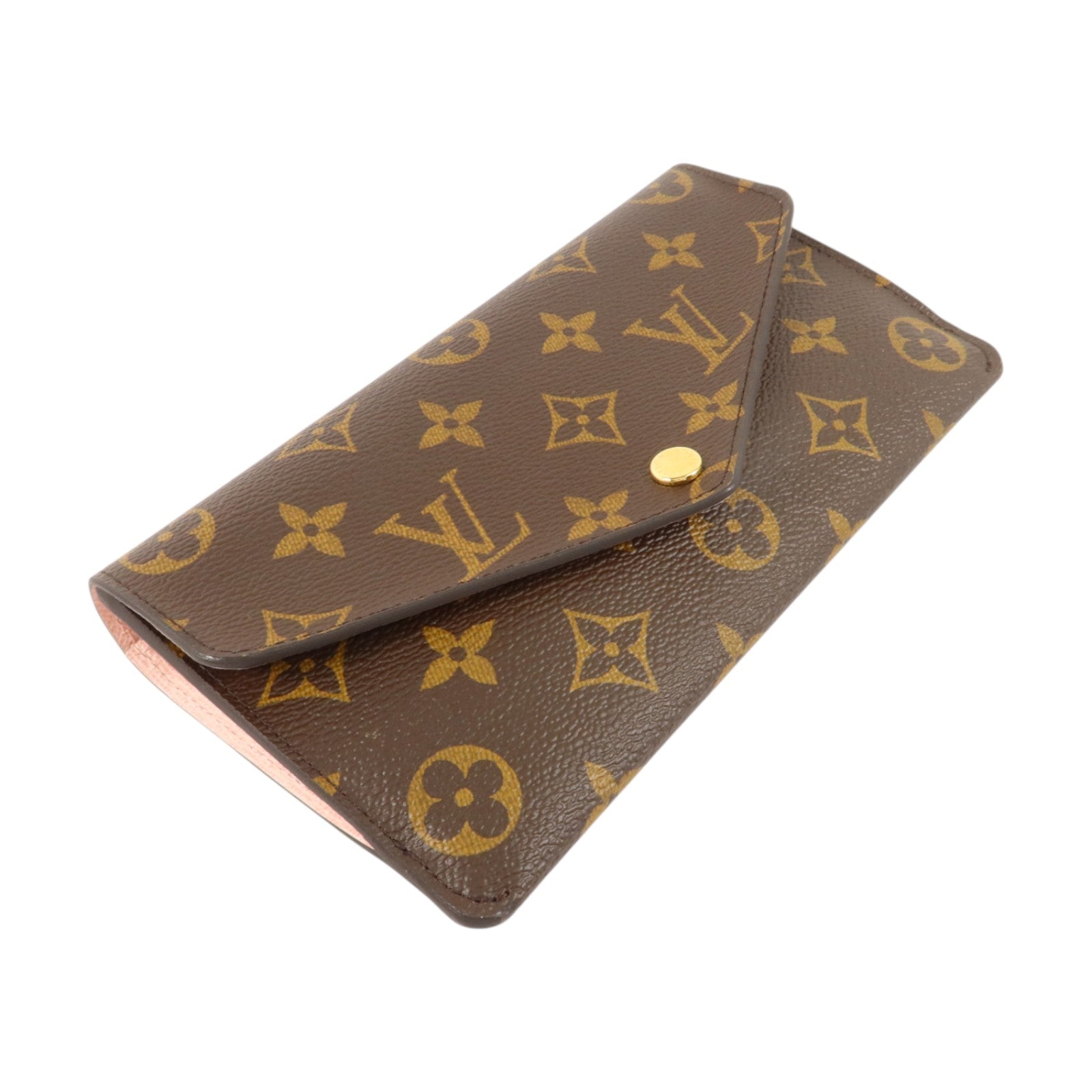 LOUIS VUITTON Monogram Portefeuille Jeanne金扣長錢包