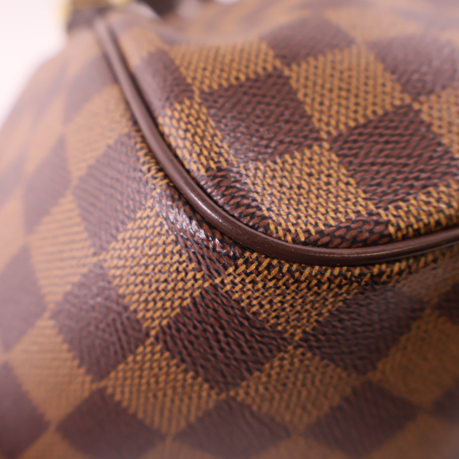 LOUIS VUITTON Damier Belem MM金扣肩背袋棕色