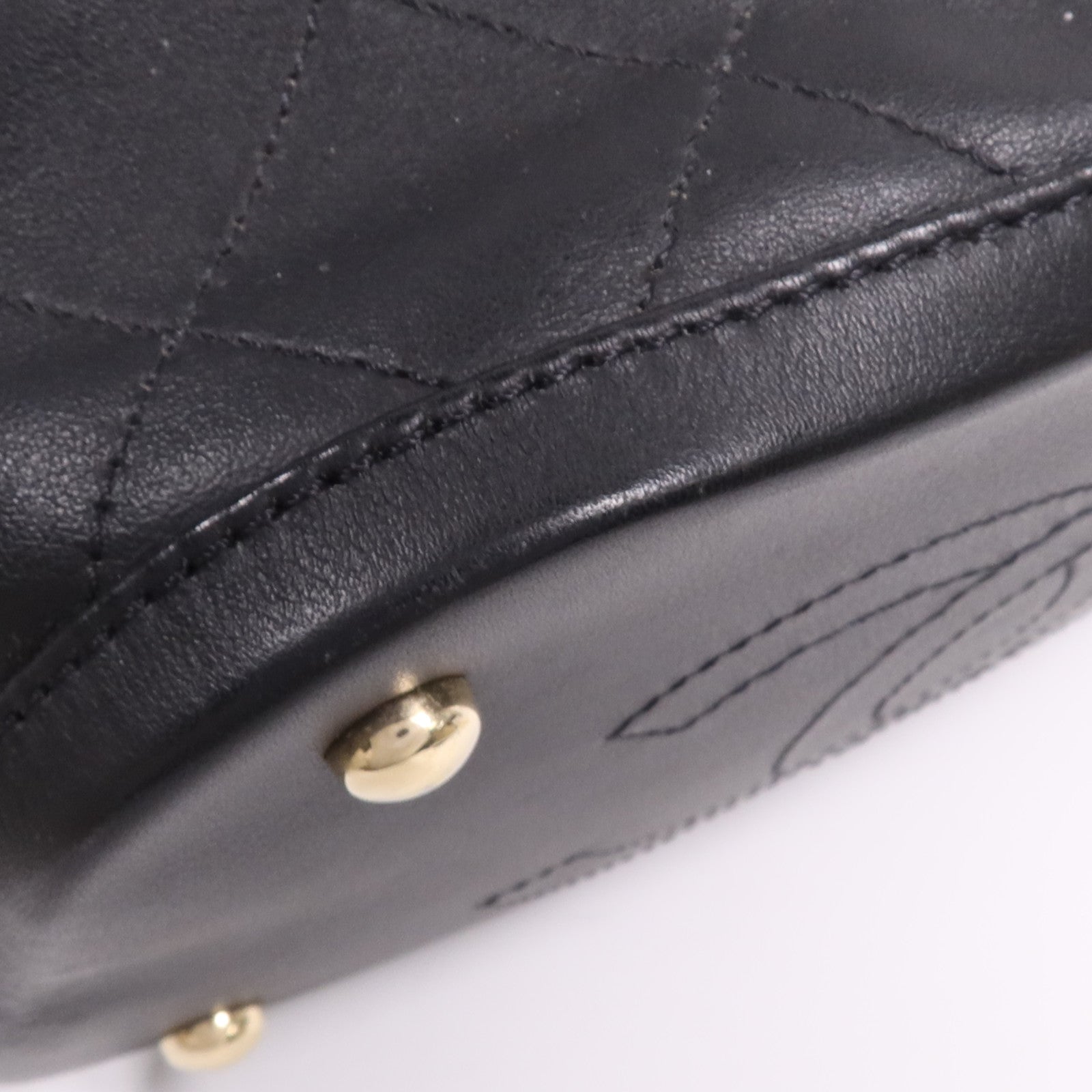 CHANEL 牛皮皮革Chain Shoulder Bag金扣鏈帶肩背袋