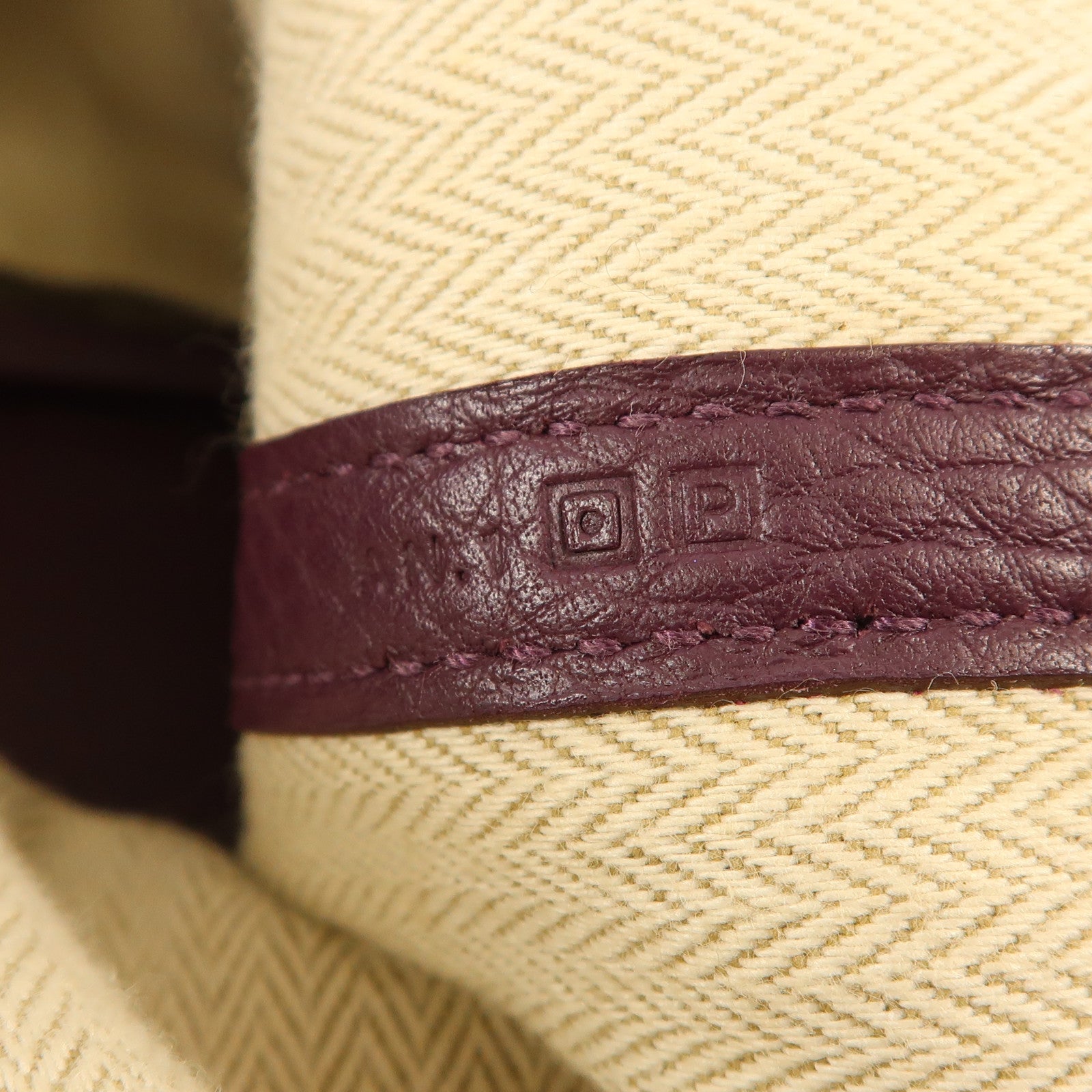HERMES Fjord皮革Garden Party TPM銀扣手挽袋Cassis
