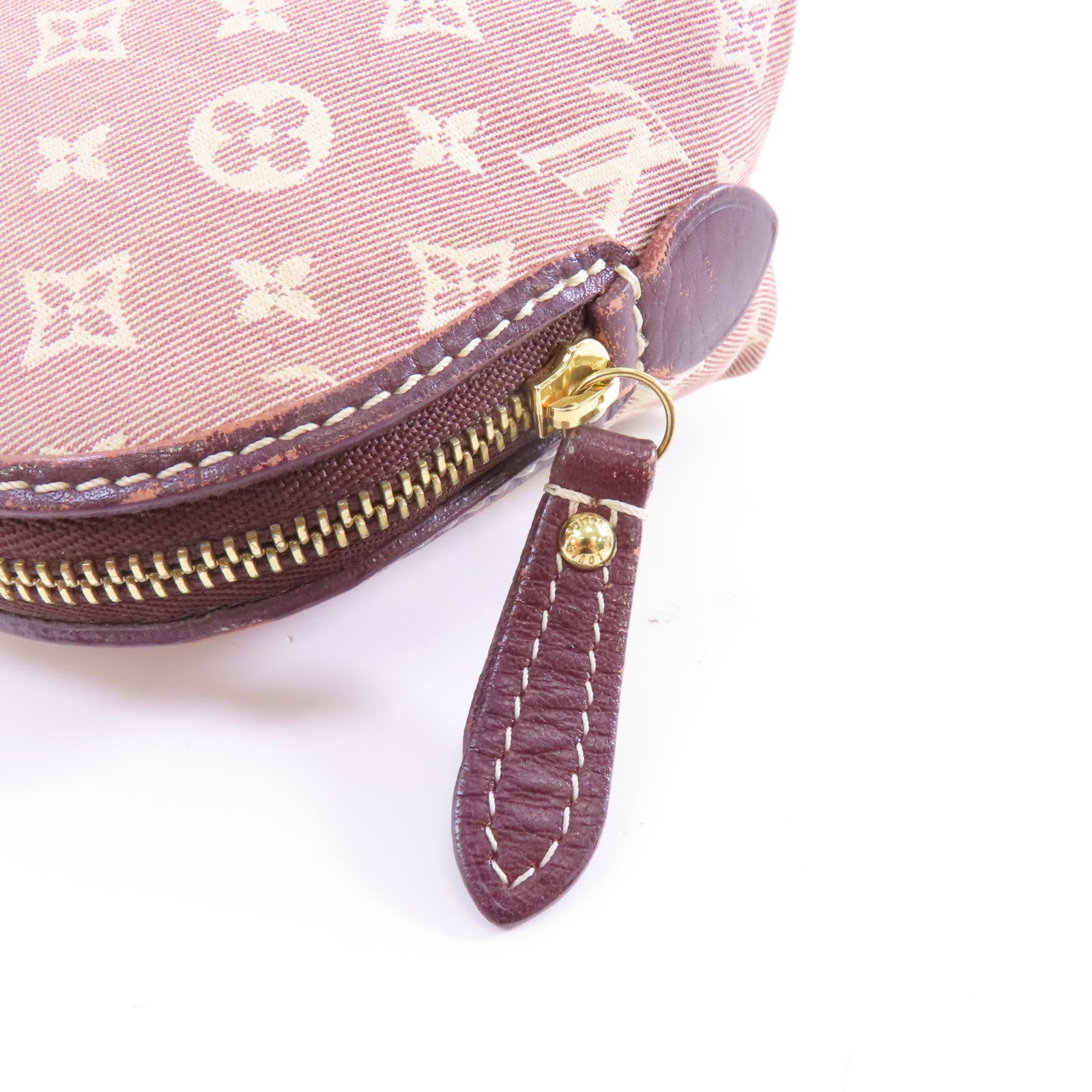 LOUIS VUITTON Monogram Idylle Pouch金扣化妝袋紅色