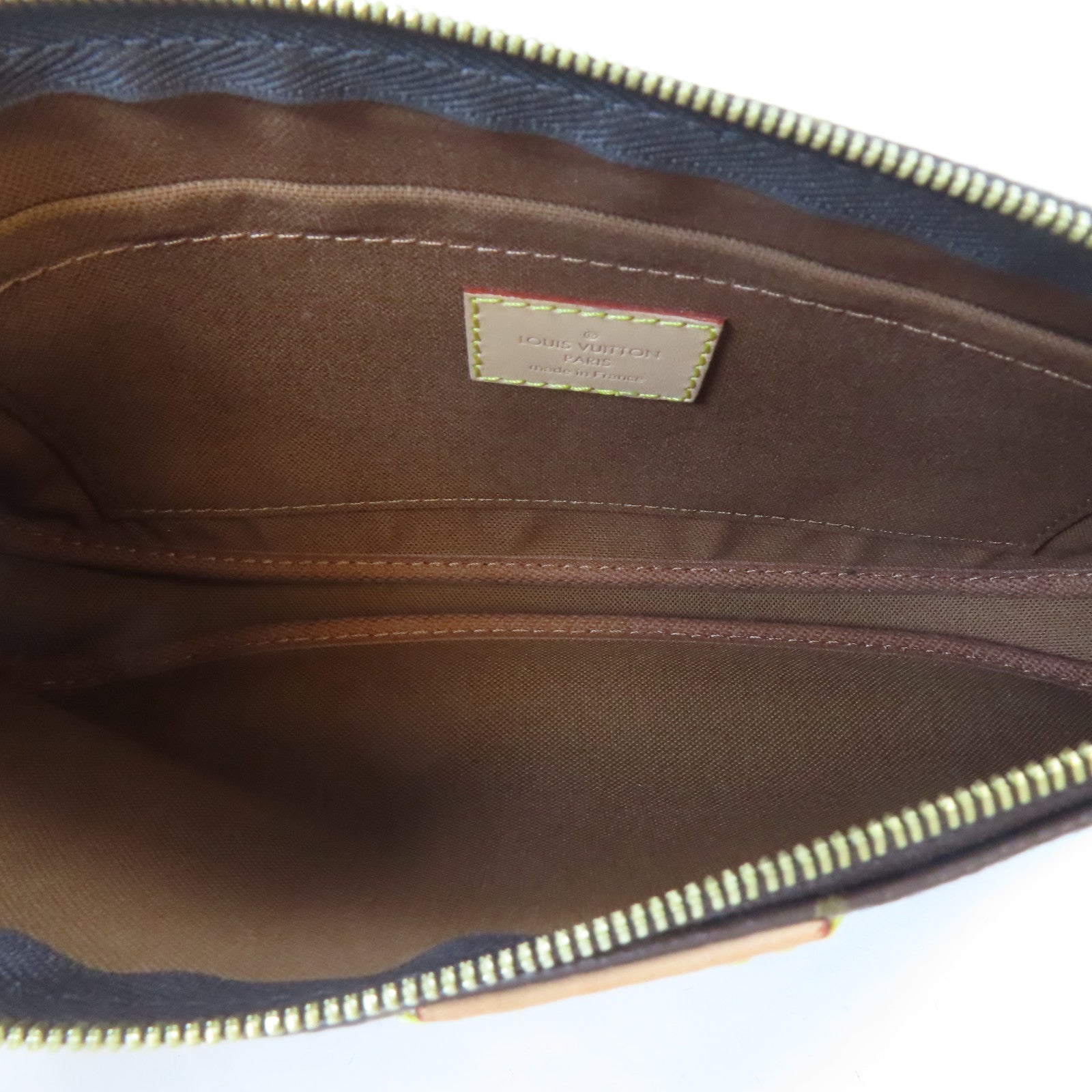 LOUIS VUITTON Monogram Multi Pochette金扣手挽肩背兩用袋啡色