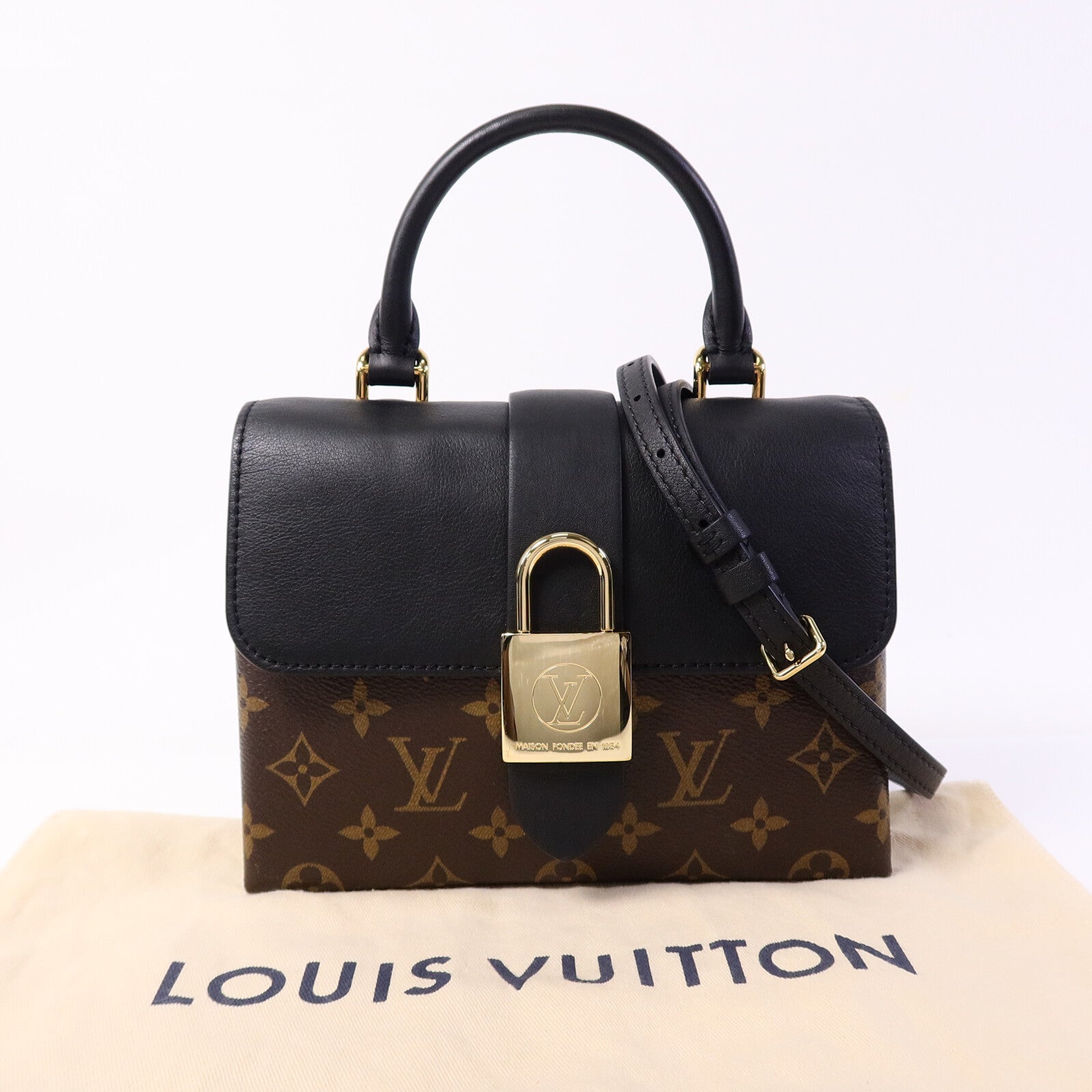 LOUIS VUITTON Monogram Locky BB手挽肩背兩用袋