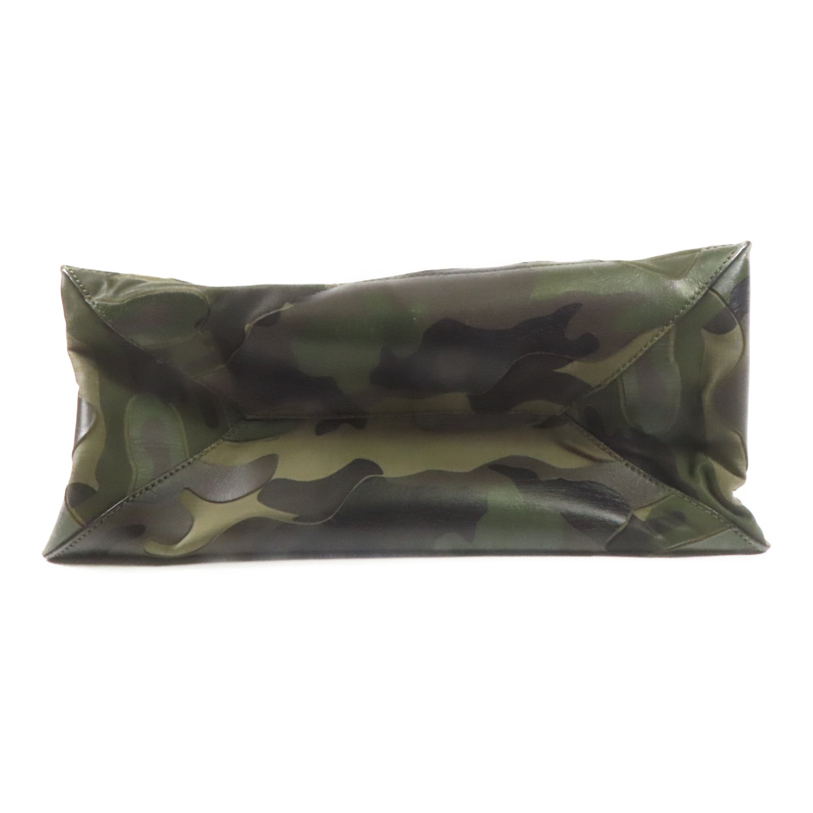 Valentino 【激減優惠】帆布Tote Bag金扣手挽袋綠色