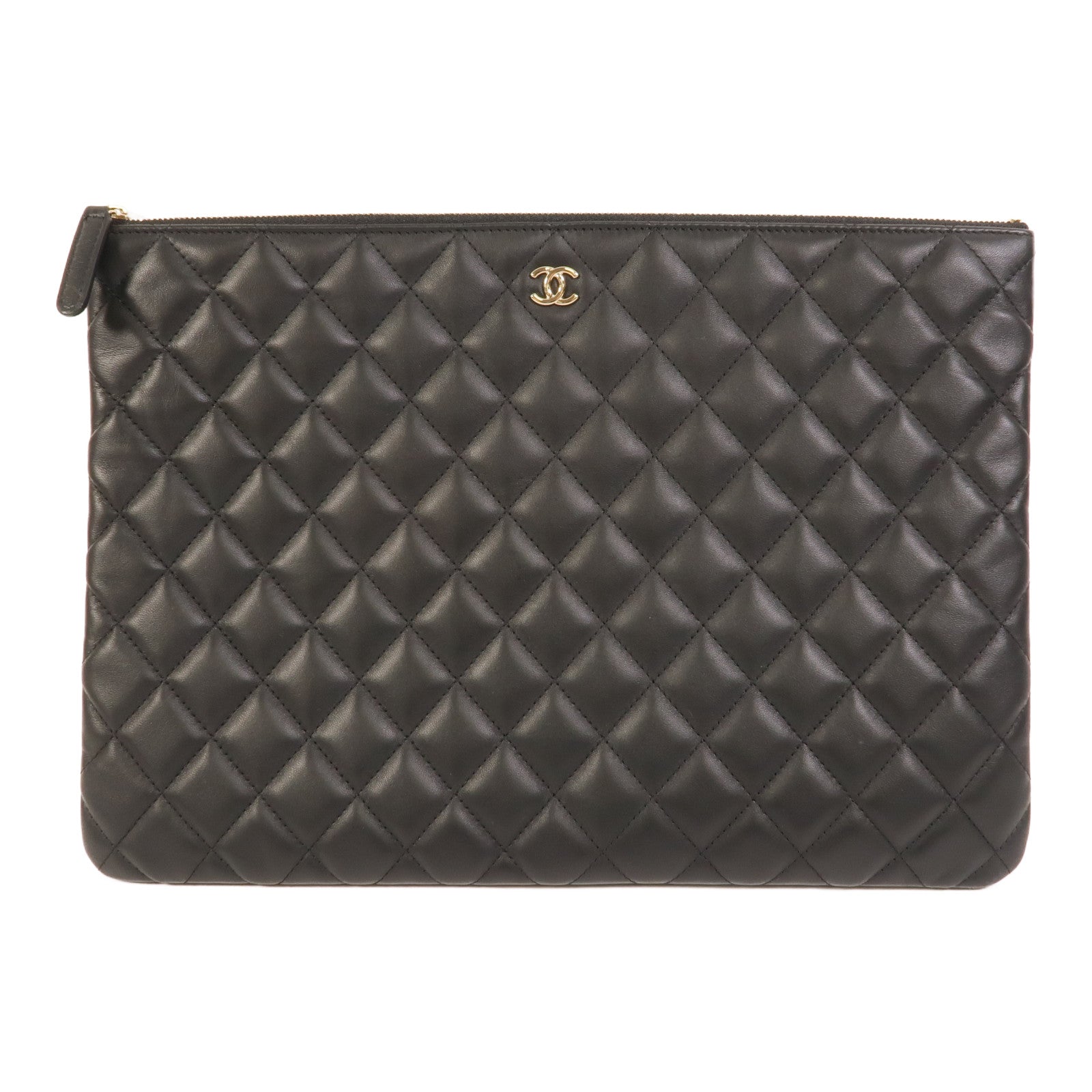 CHANEL 羊皮皮革Classic Zipped Pouch手拿包