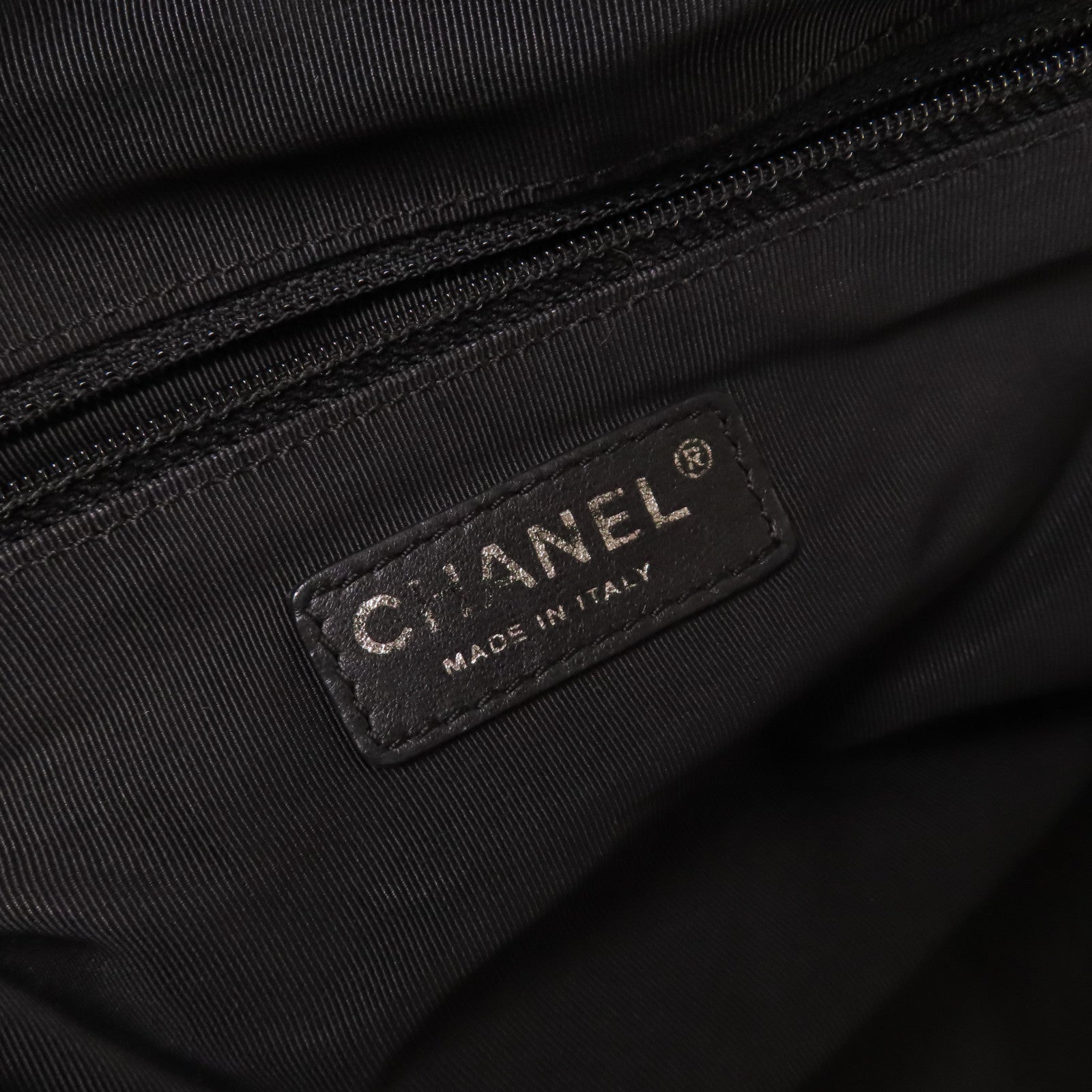 CHANEL 【激減優惠】菱格牛皮皮革Chain Tote Bag銀扣鏈帶肩背袋黑色