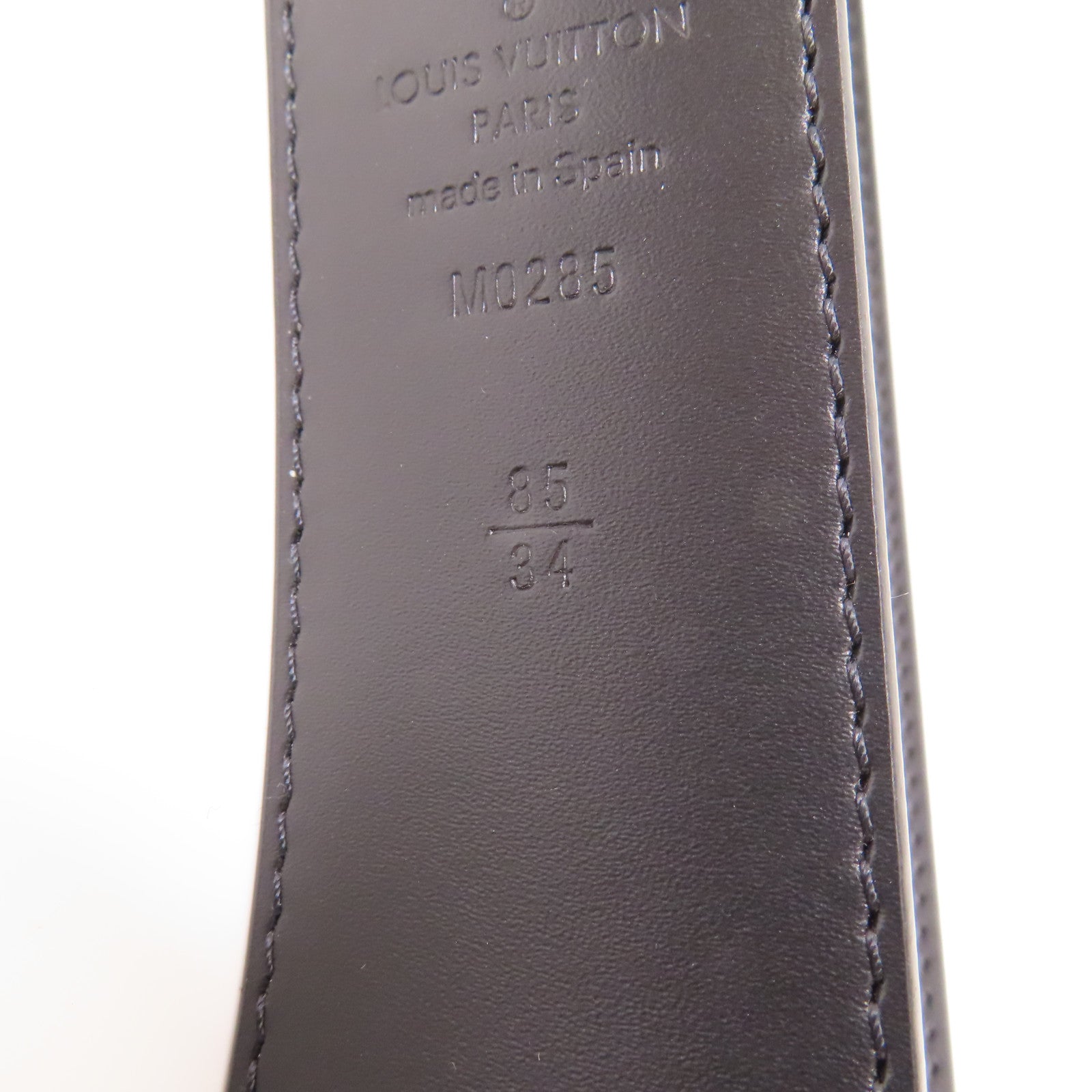 LOUIS VUITTON Monogram Eclipse Reverse銀扣皮帶