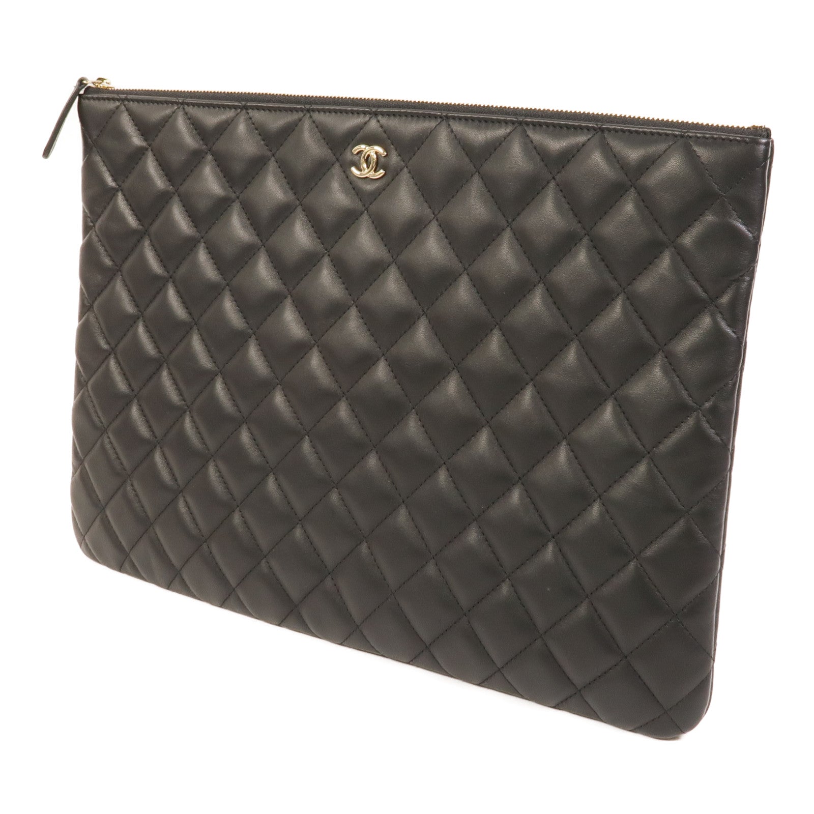 CHANEL 羊皮皮革Classic Zipped Pouch手拿包