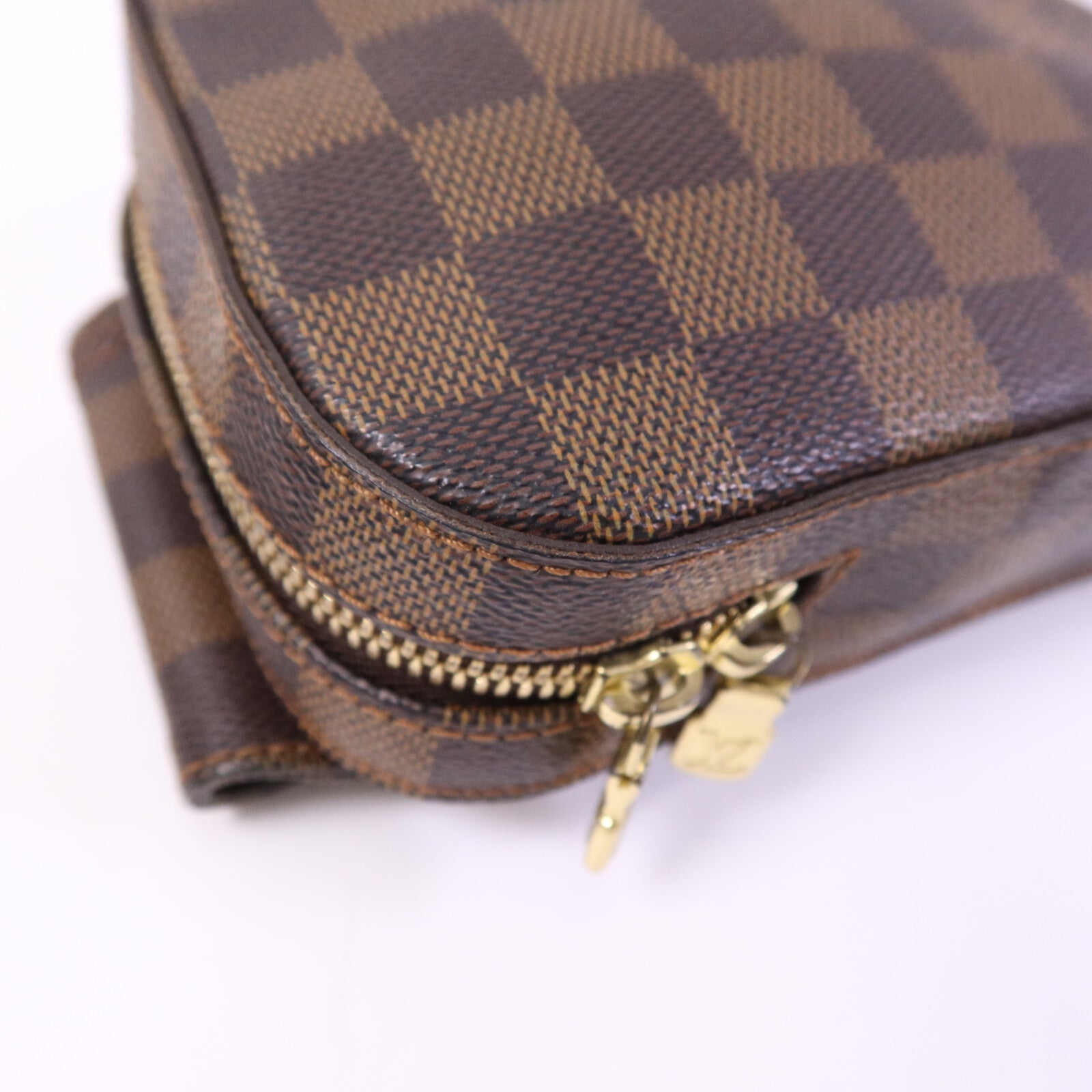 LOUIS VUITTON Damier Geronimos金扣腰包