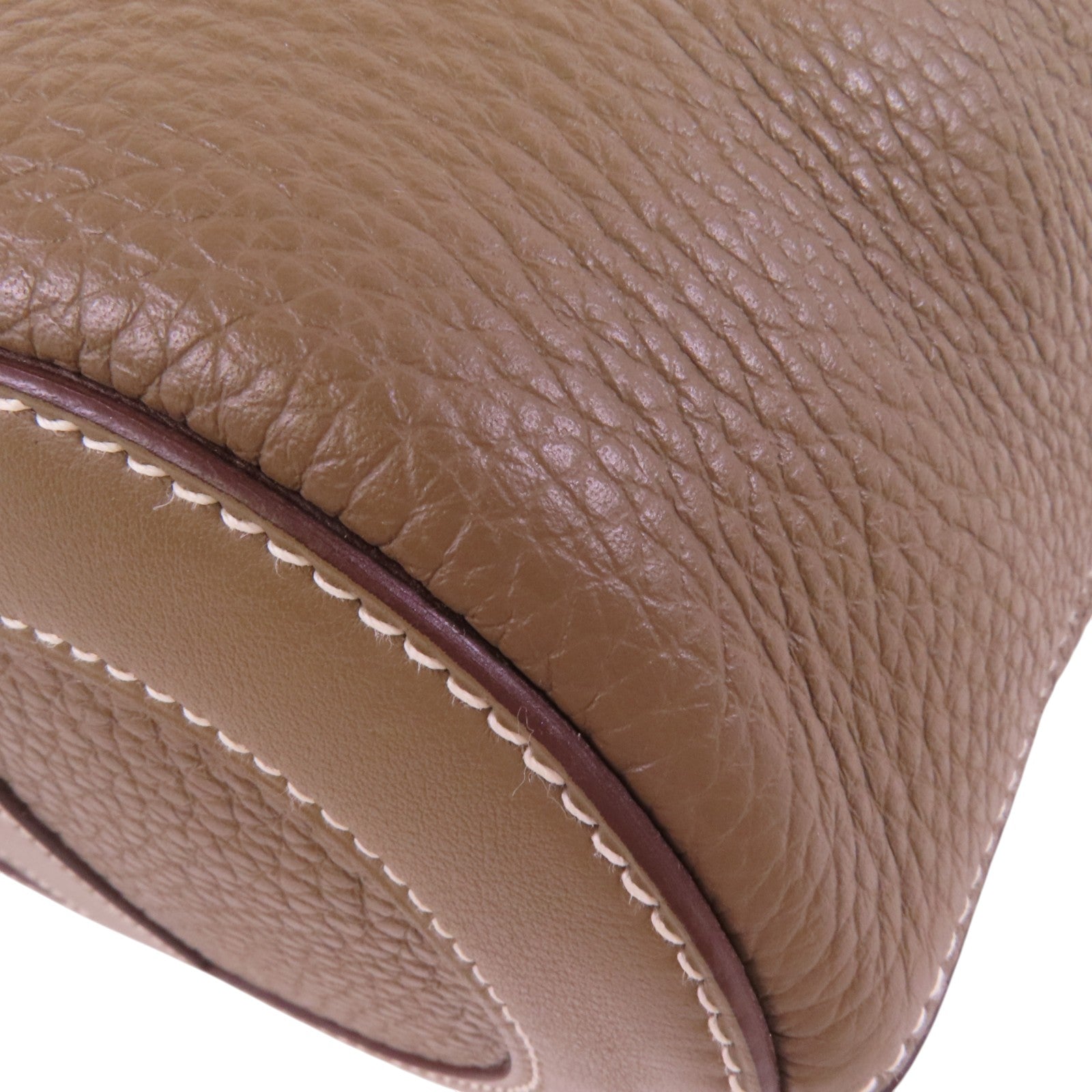 HERMES Clemence皮革In The Loop 18金扣手挽袋