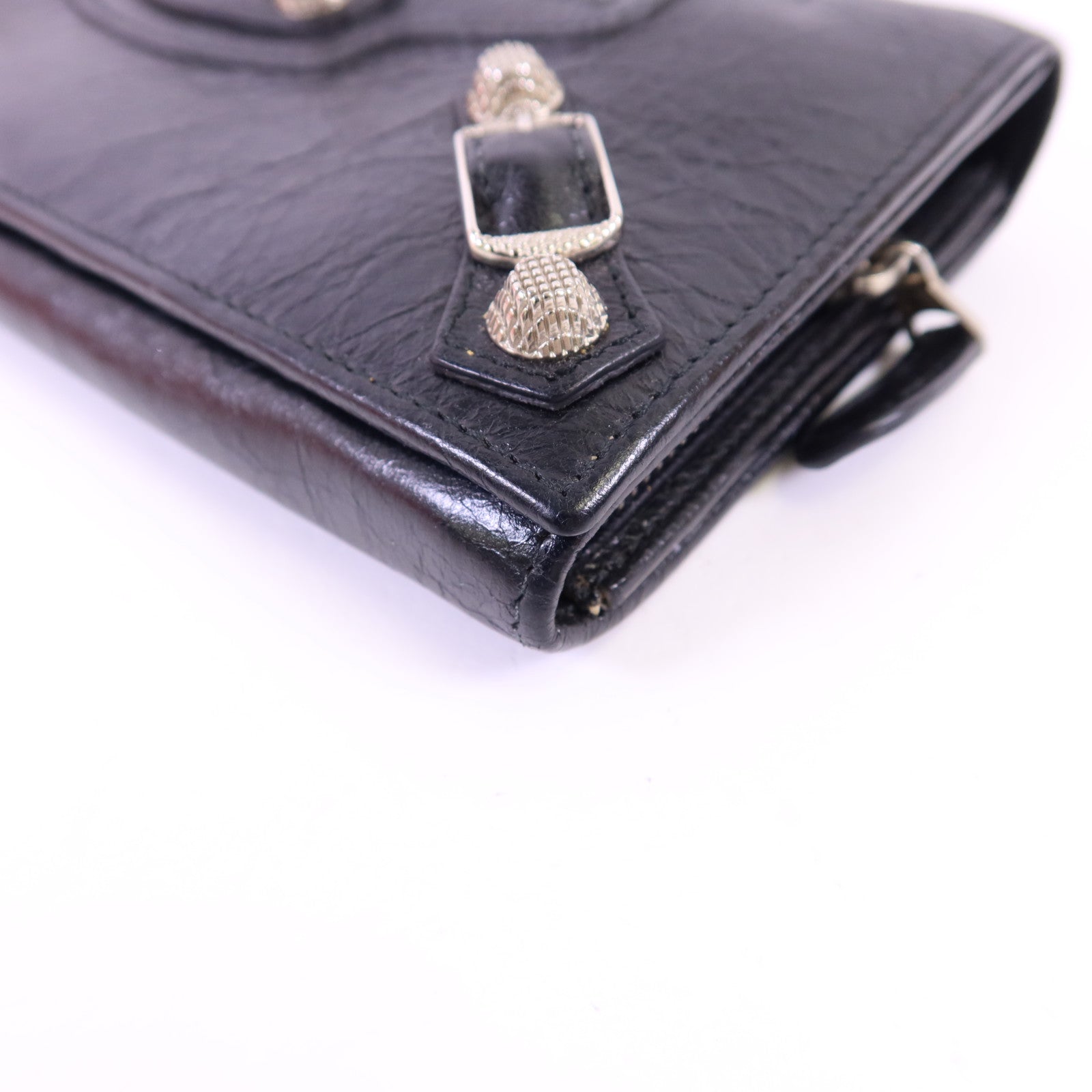 BALENCIAGA 牛皮皮革Long Wallet銀扣長錢包