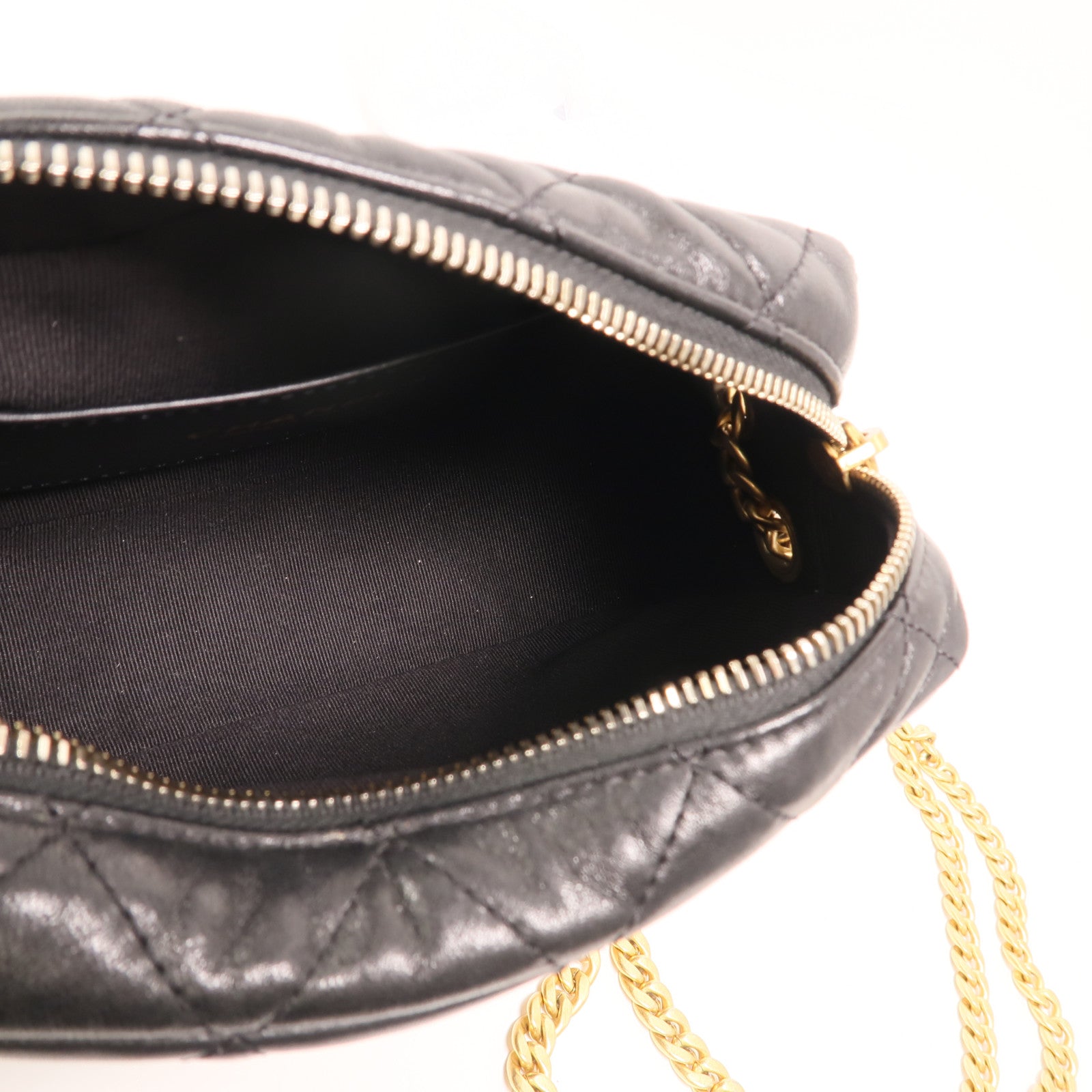 CHANEL 【激減優惠】羊皮皮革Chain Shoulder金扣鏈帶肩背袋