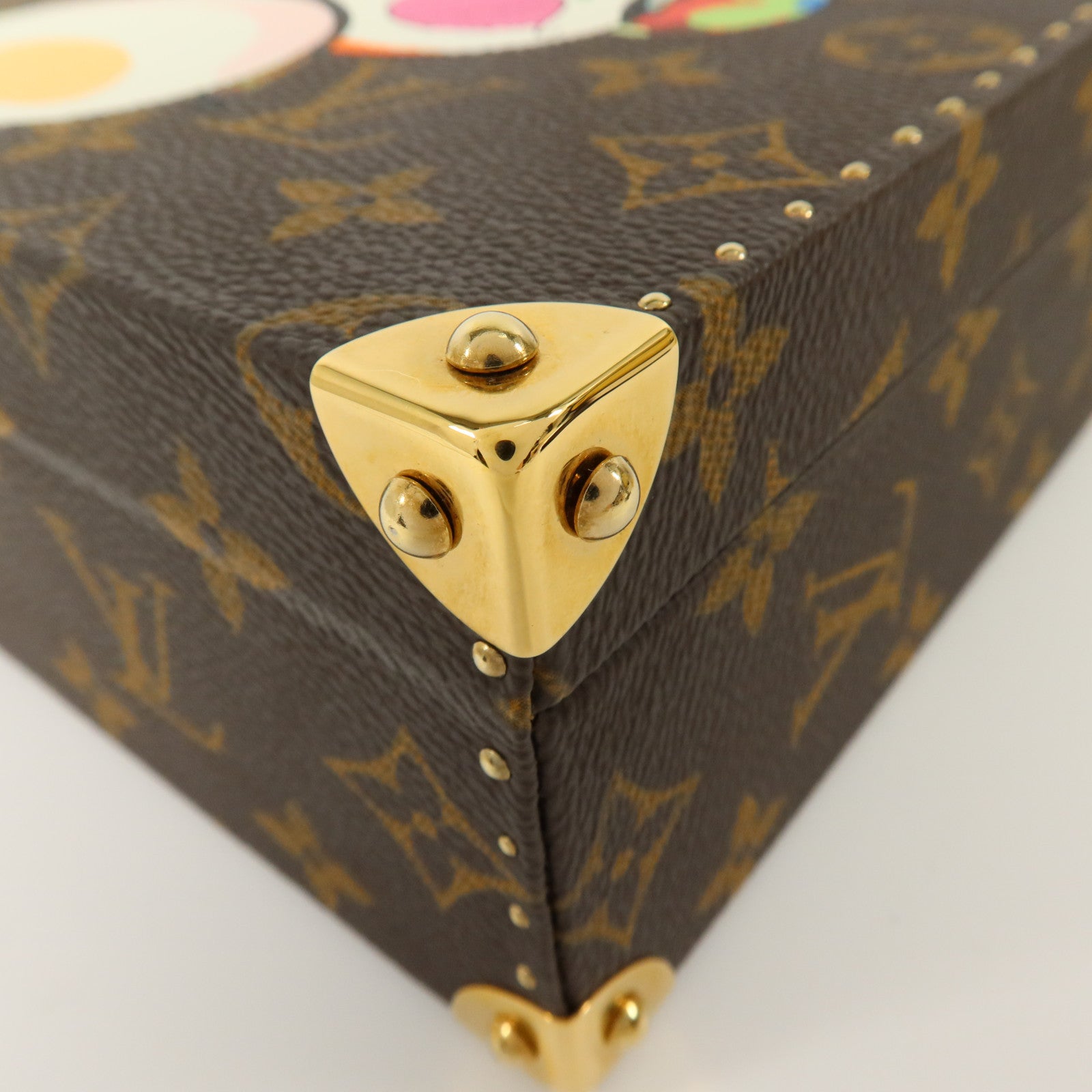 LOUIS VUITTON Monogram Panda Jewelry Box金扣手挽袋