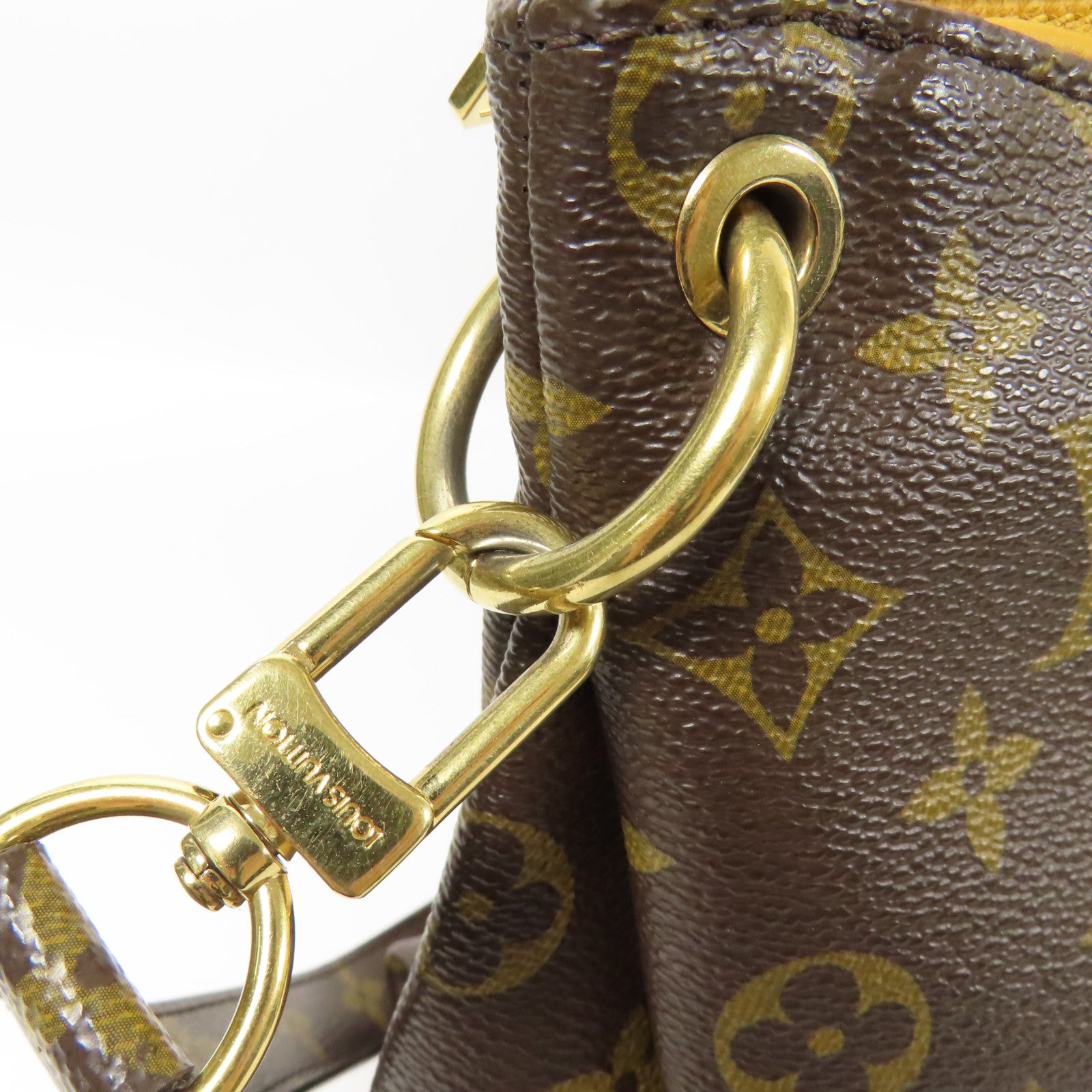 LOUIS VUITTON LV GHW Pallas MM 2 Way Shoulder Bag M40906 Monogram Brown