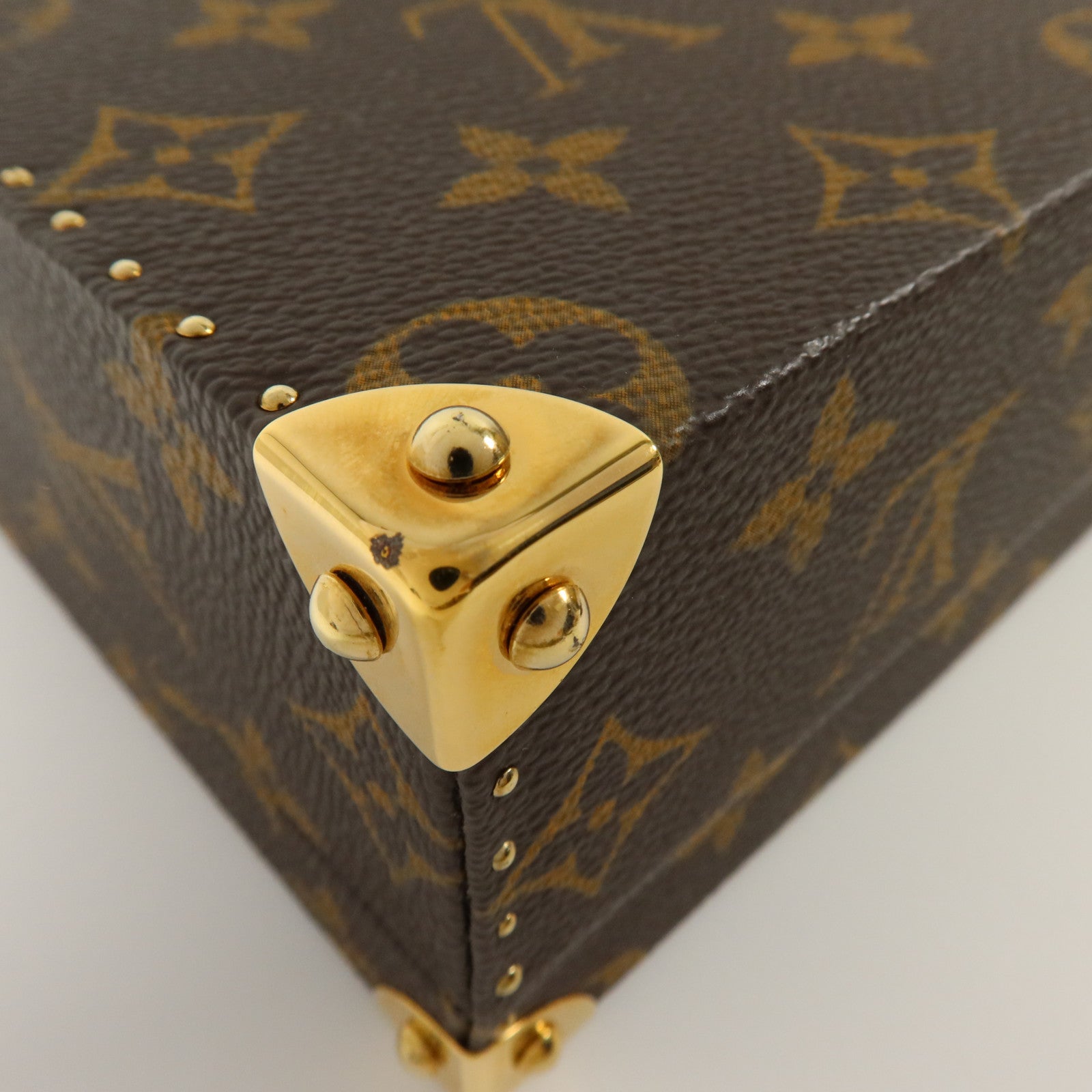 LOUIS VUITTON Monogram Panda Jewelry Box金扣手挽袋