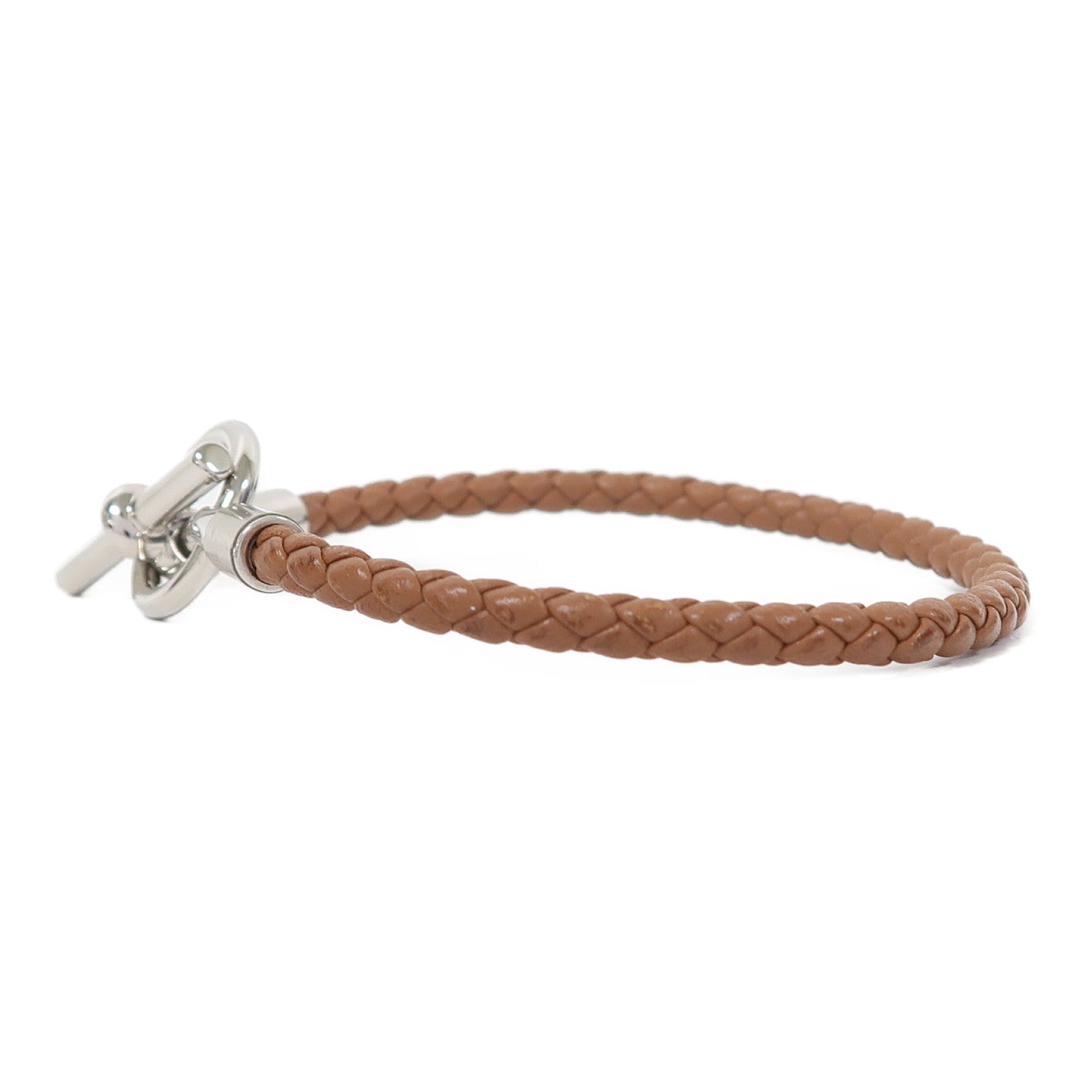 HERMES 牛皮皮革Glenan Bracelet手鏈啡色
