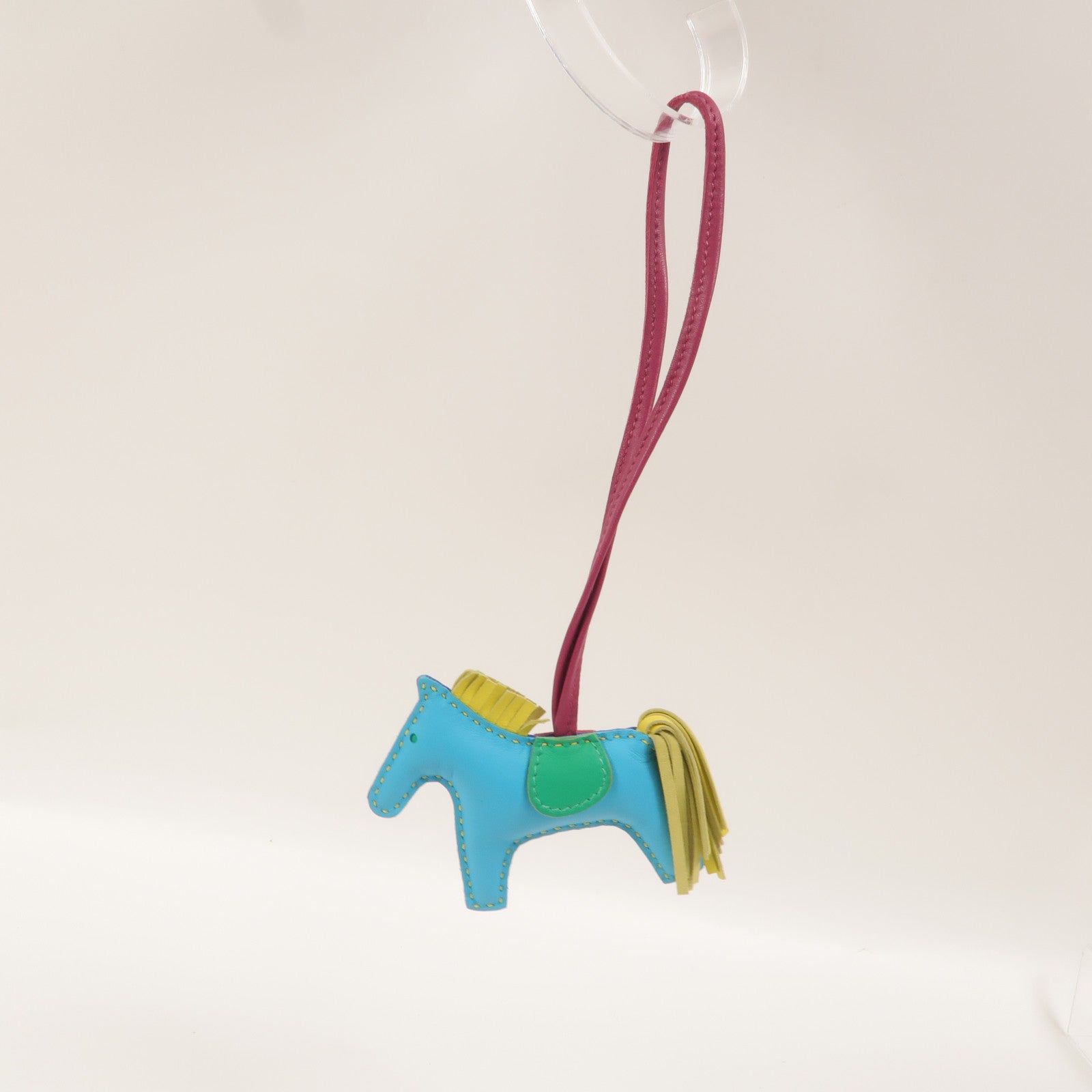 HERMES Milo皮革Rodeo PM掛飾Tosca