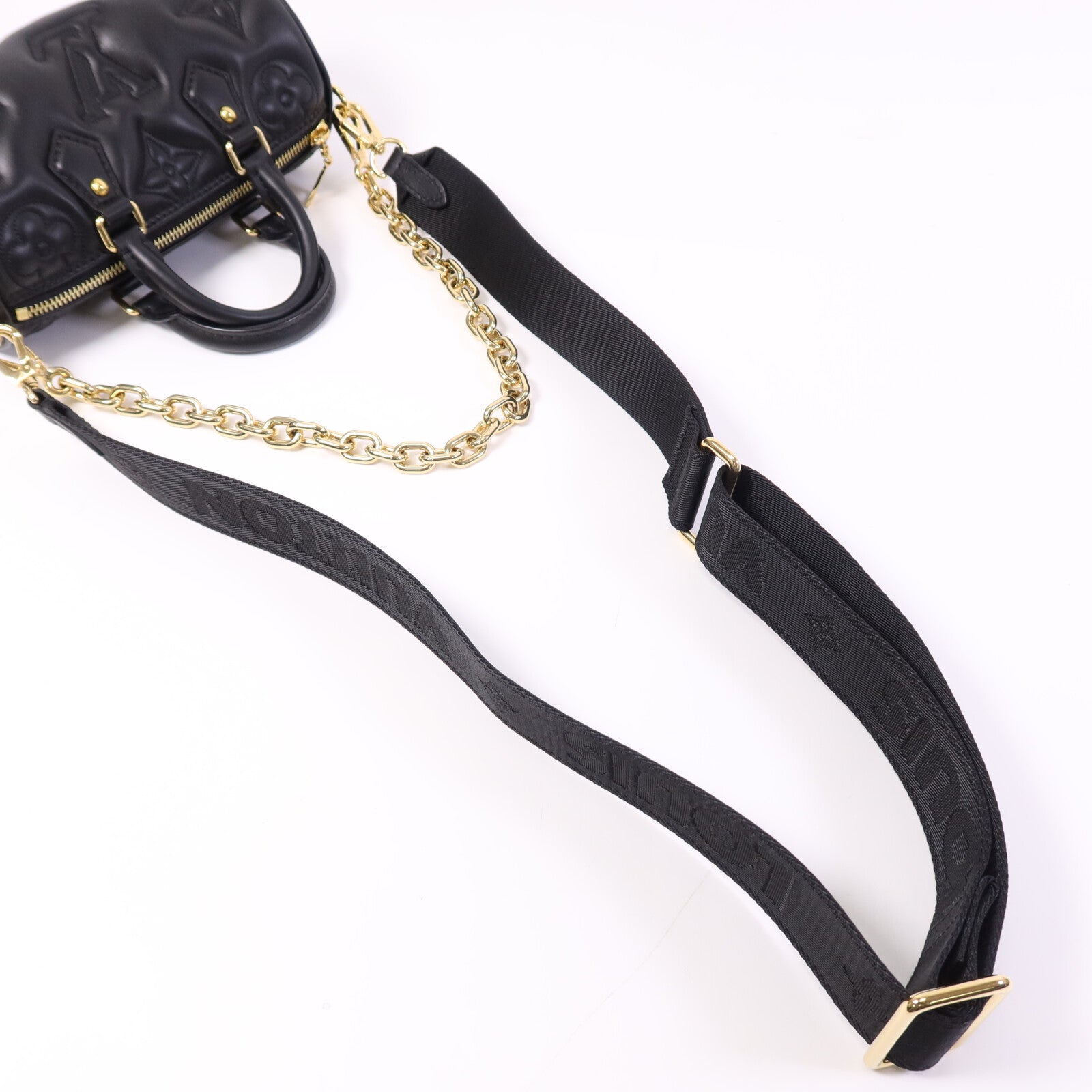 LOUIS VUITTON 【激減優惠】Bubblegram Papillon BB金扣手挽肩背兩用袋