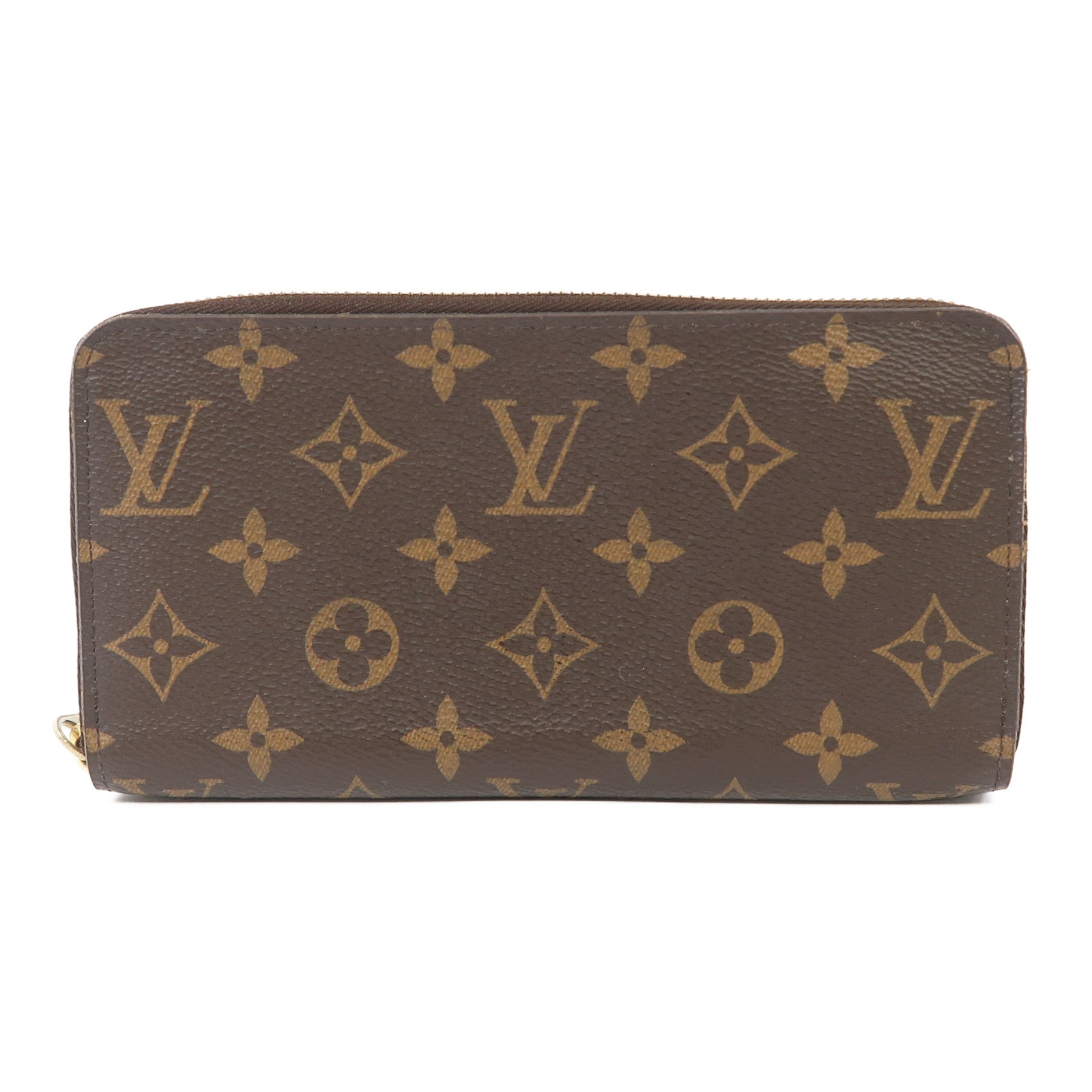 LOUIS VUITTON Monogram Zippy Wallet金扣長錢包啡色