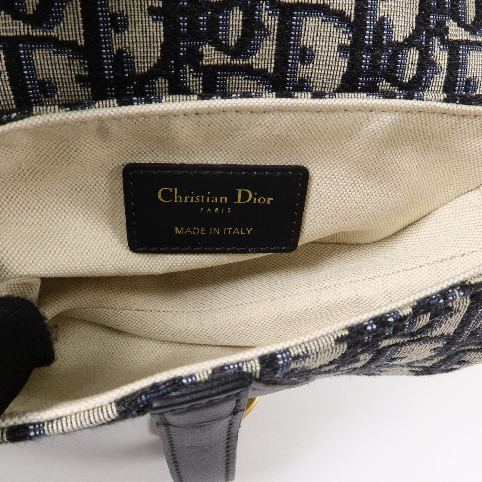 Dior 帆布Saddle Mini肩背袋