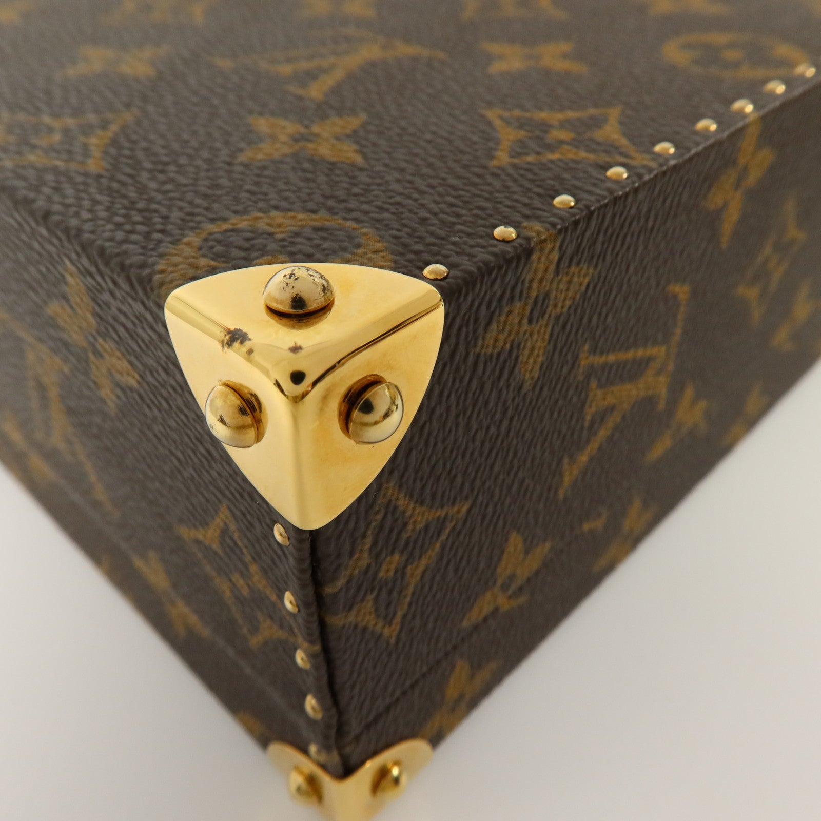 LOUIS VUITTON Monogram Panda Jewelry Box金扣手挽袋