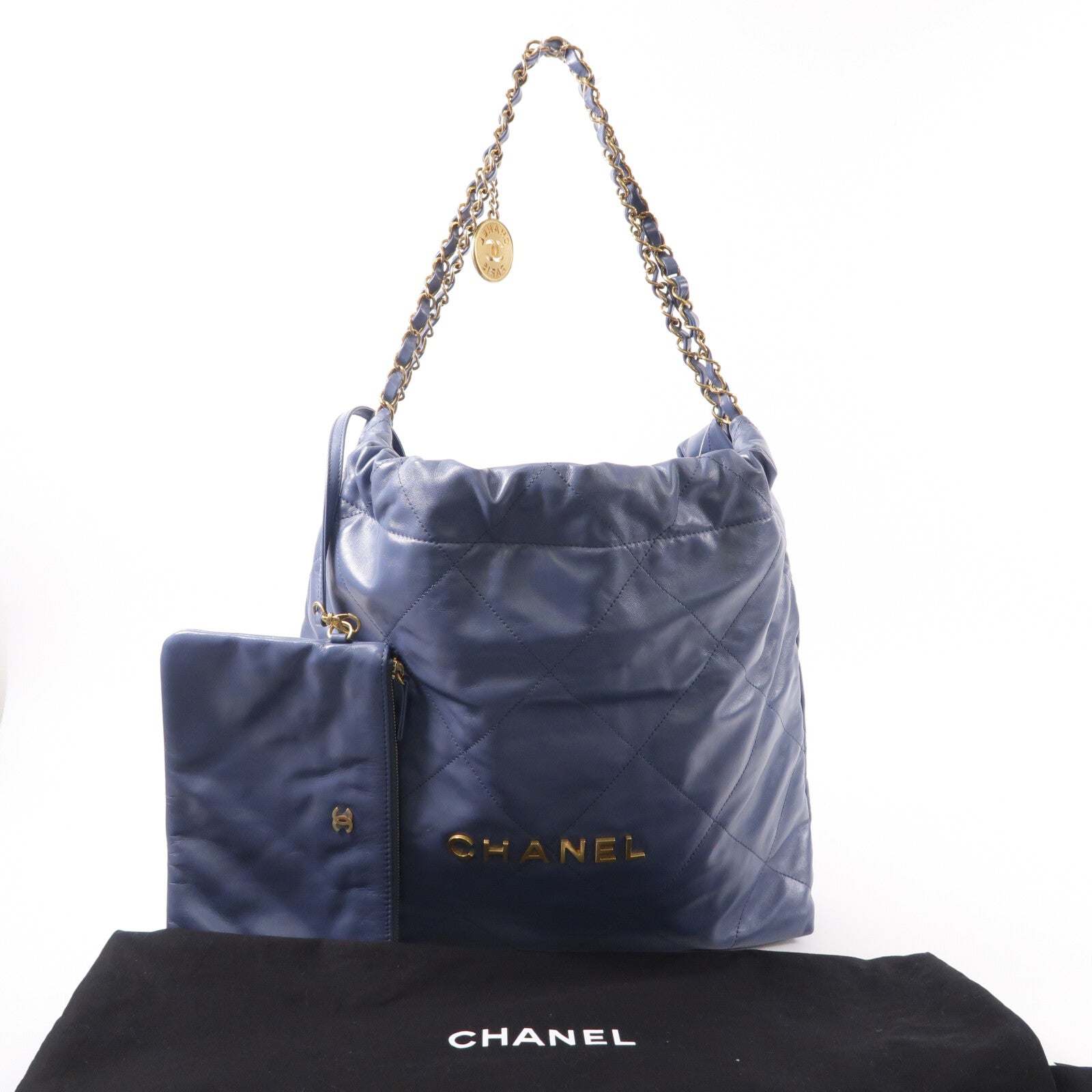 CHANEL 牛皮皮革Chanel 22 Small鏈帶肩背袋