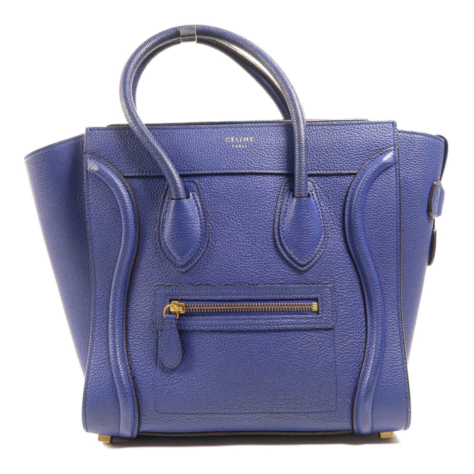 CELINE 牛皮皮革Micro Luggage金扣手挽袋