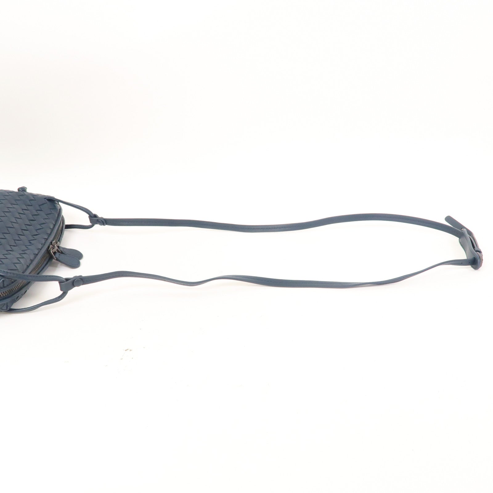 BOTTEGA VENETA 織紋皮革Shoulder Bag肩背袋藍色