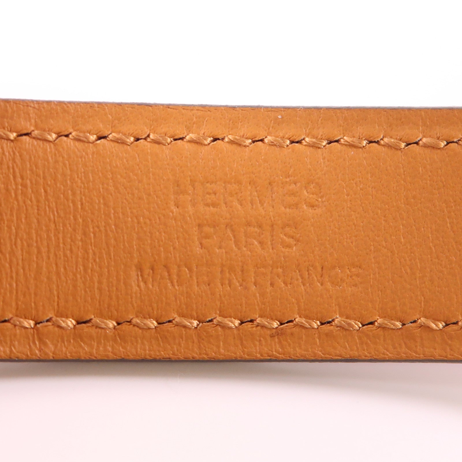 HERMES 【激減優惠】Swift皮革Etriviere Leather Belt銀扣皮帶Anemone