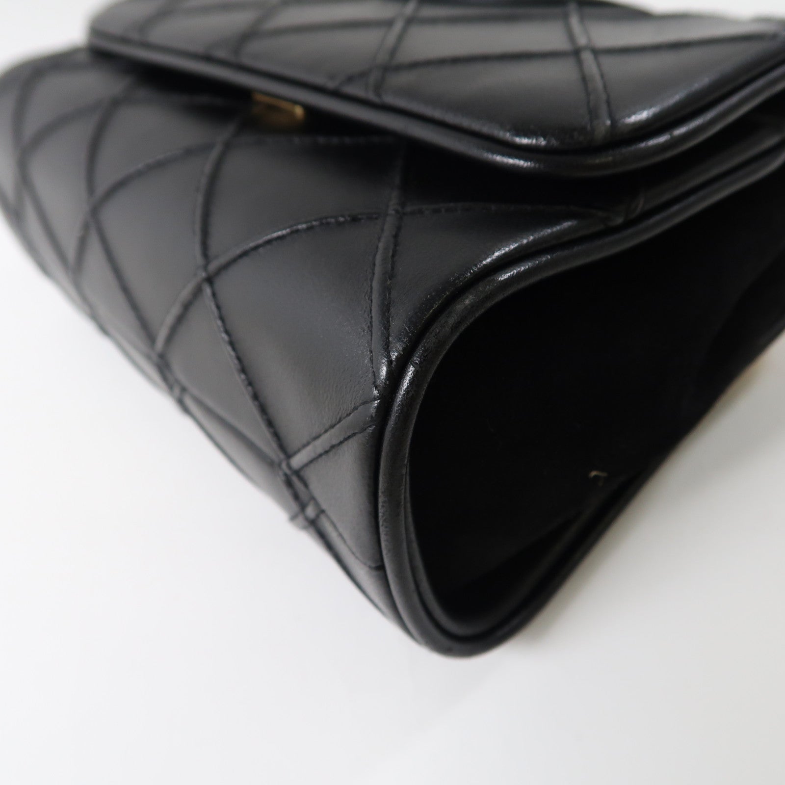 Tory Burch 牛皮皮革Small Fleming Soft Convertible Shoulder金扣鏈帶肩背袋黑色