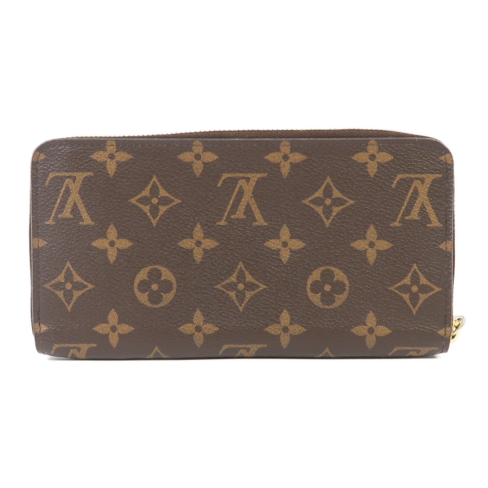 LOUIS VUITTON Monogram Zippy Wallet金扣長錢包啡色