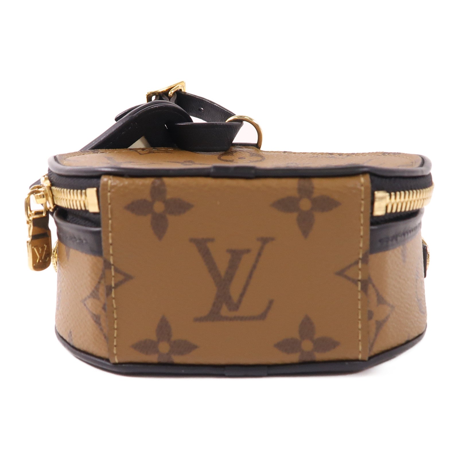 LOUIS VUITTON Monogram Reverse Mini Boite Chapeau金扣手挽肩背兩用袋