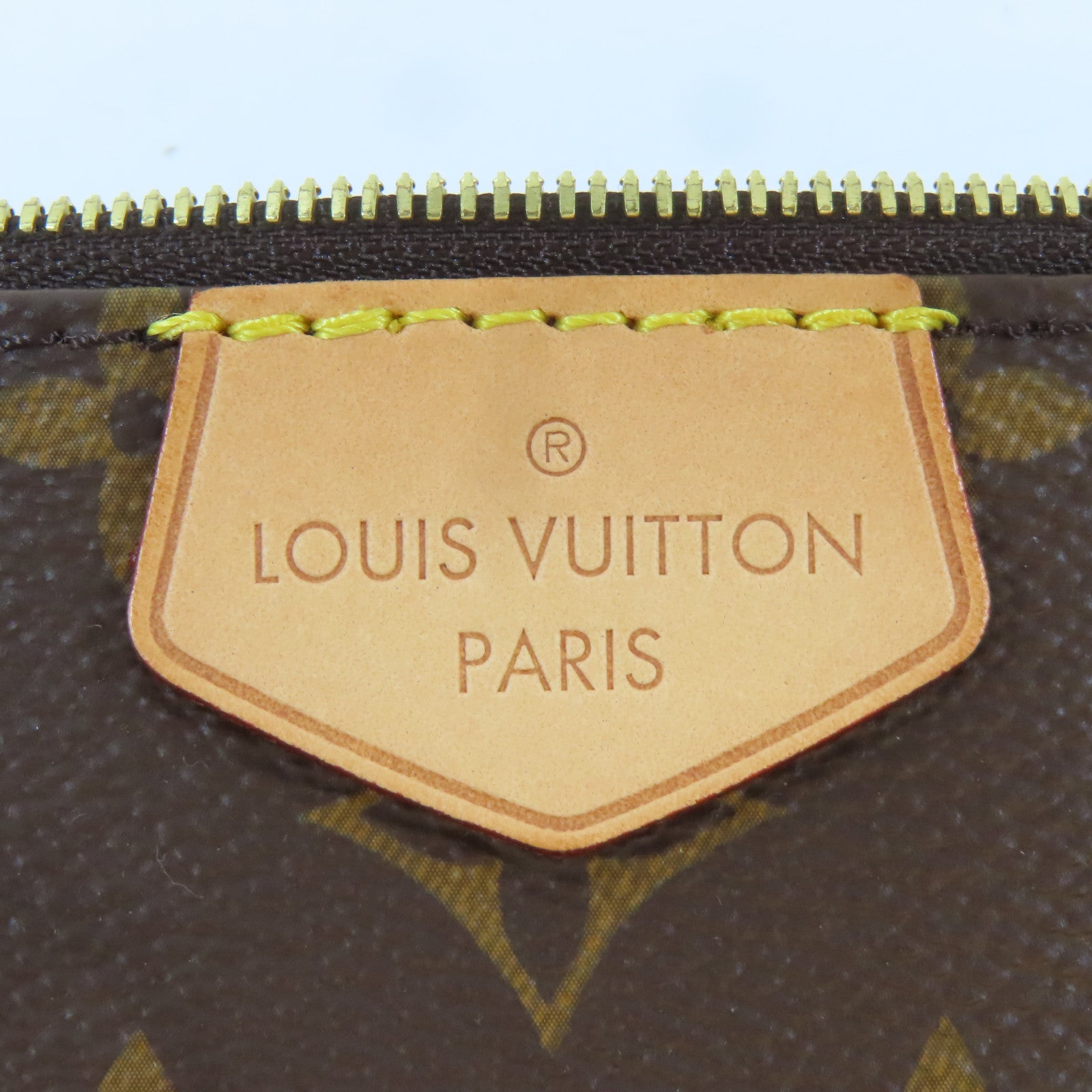 LOUIS VUITTON Monogram Multi Pochette金扣手挽肩背兩用袋啡色