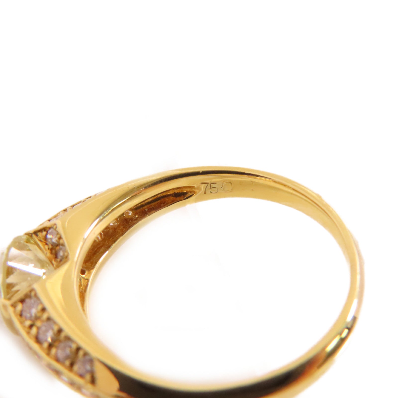 JEWELRY 【激減優惠】18K黃金/1.21ct鑽石/0.40ct鑽石Diamond Ring戒指US#6.5