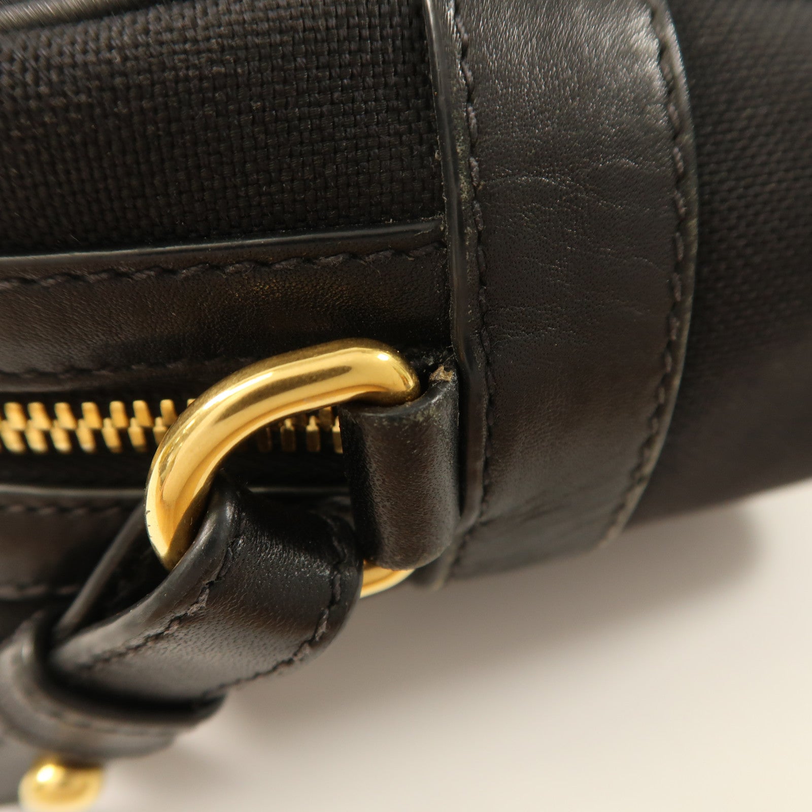 PRADA 帆布Shoulder Bag金扣肩背袋