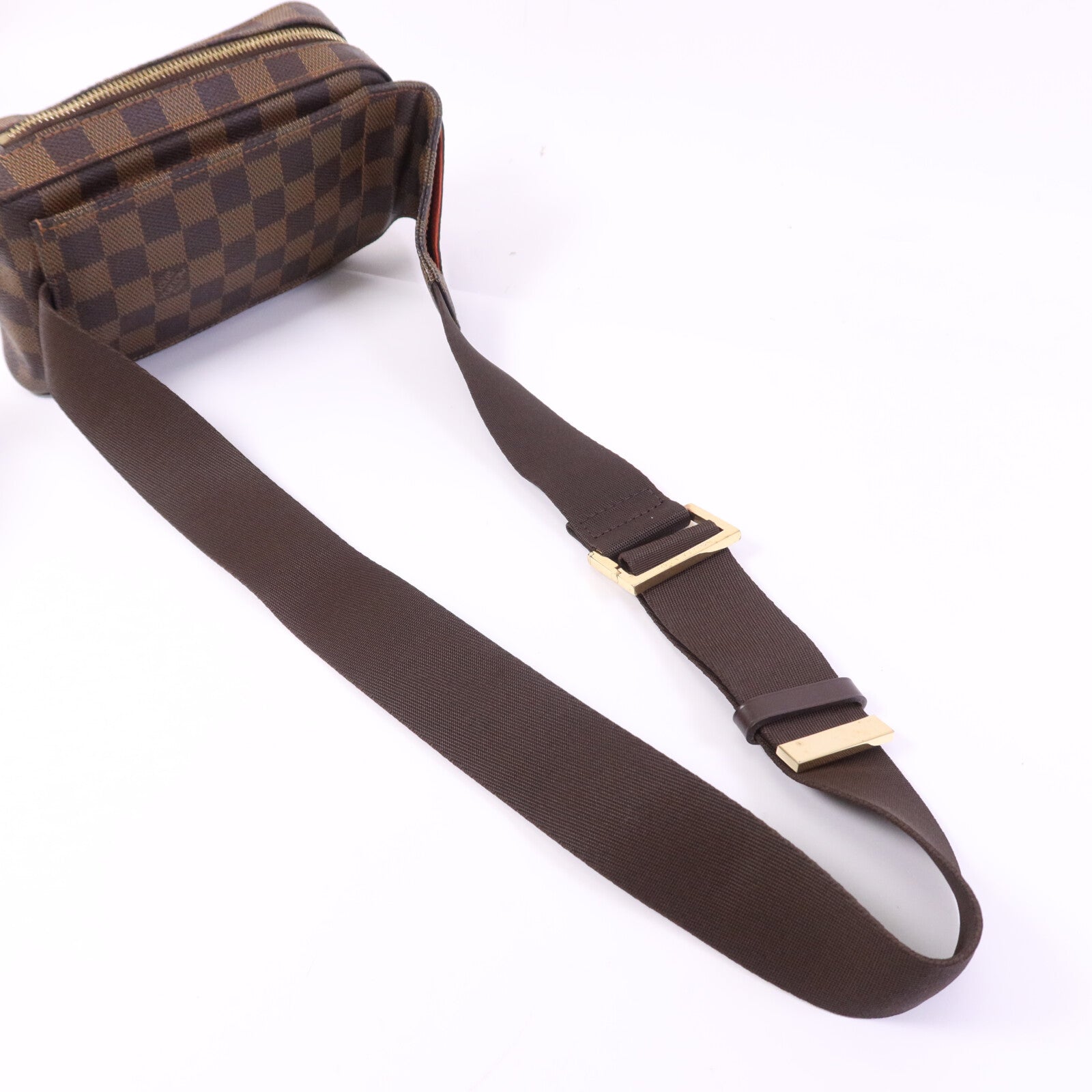 LOUIS VUITTON Damier Geronimos金扣腰包