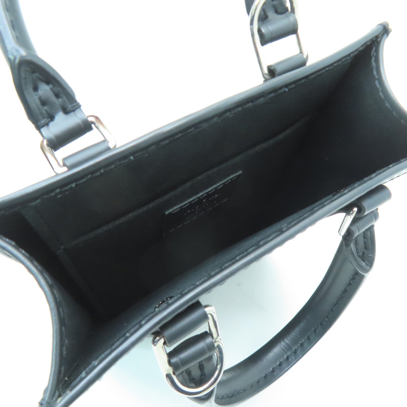 LOUIS VUITTON 【激減優惠】Epi Petit Sac Plat銀扣手挽肩背兩用袋黑色