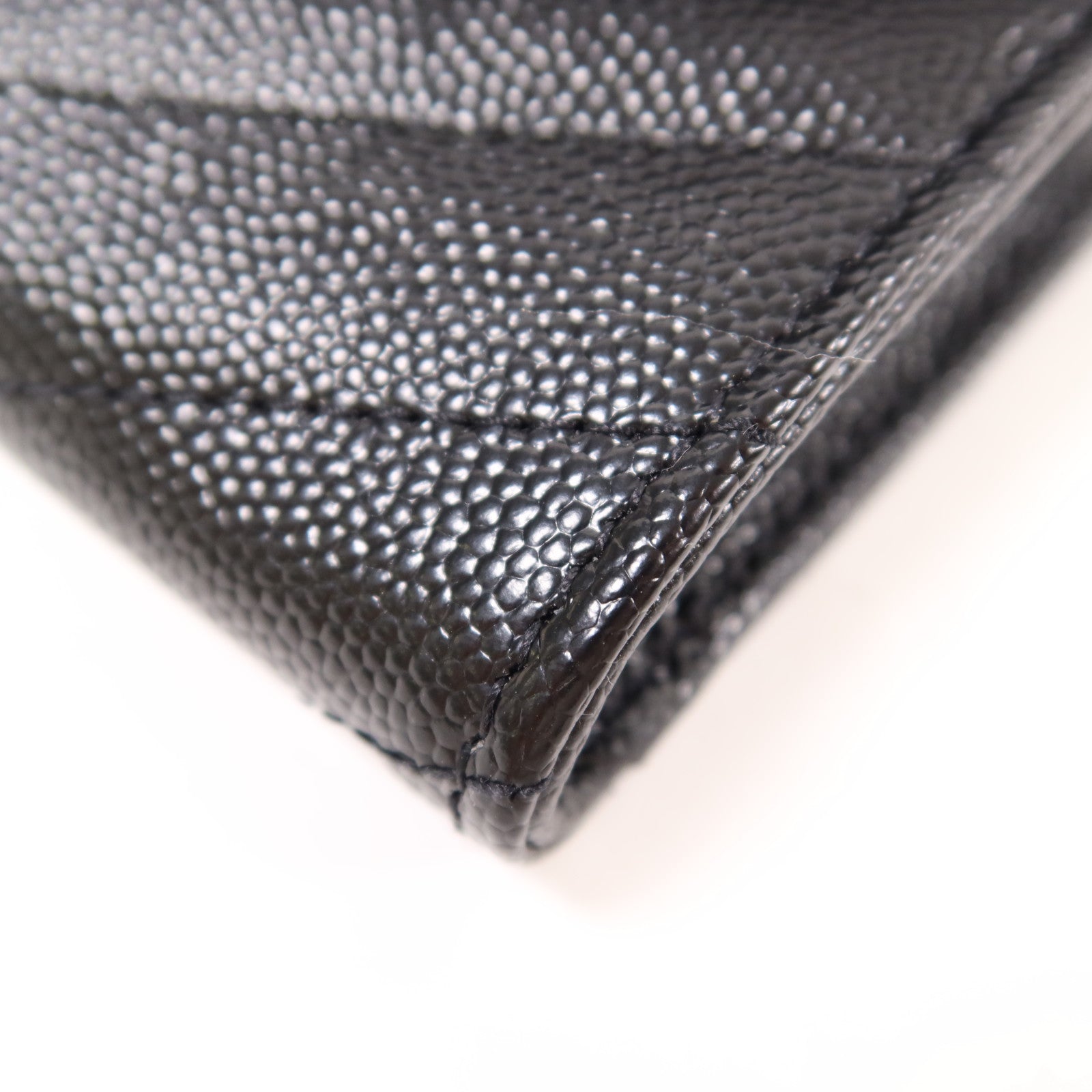 SAINT LAURENT 皮革Cassandre Matelasse Small金扣錢包