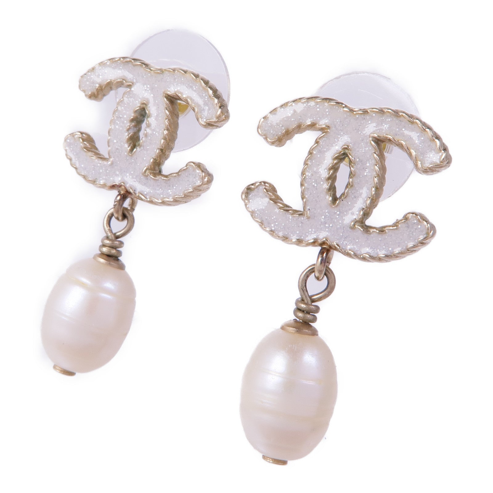 CHANEL 金屬/PVC Earrings耳環