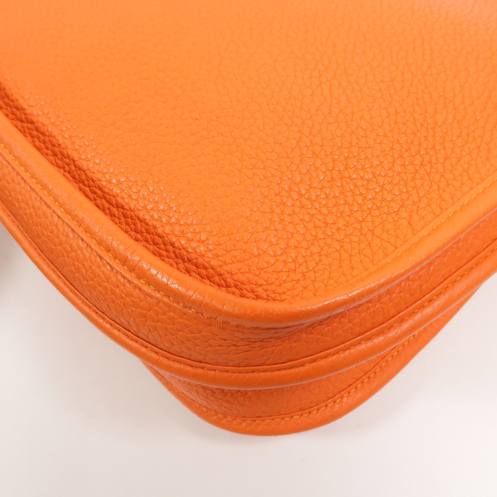 HERMES Clemence皮革Evelyne PM肩背袋Feu