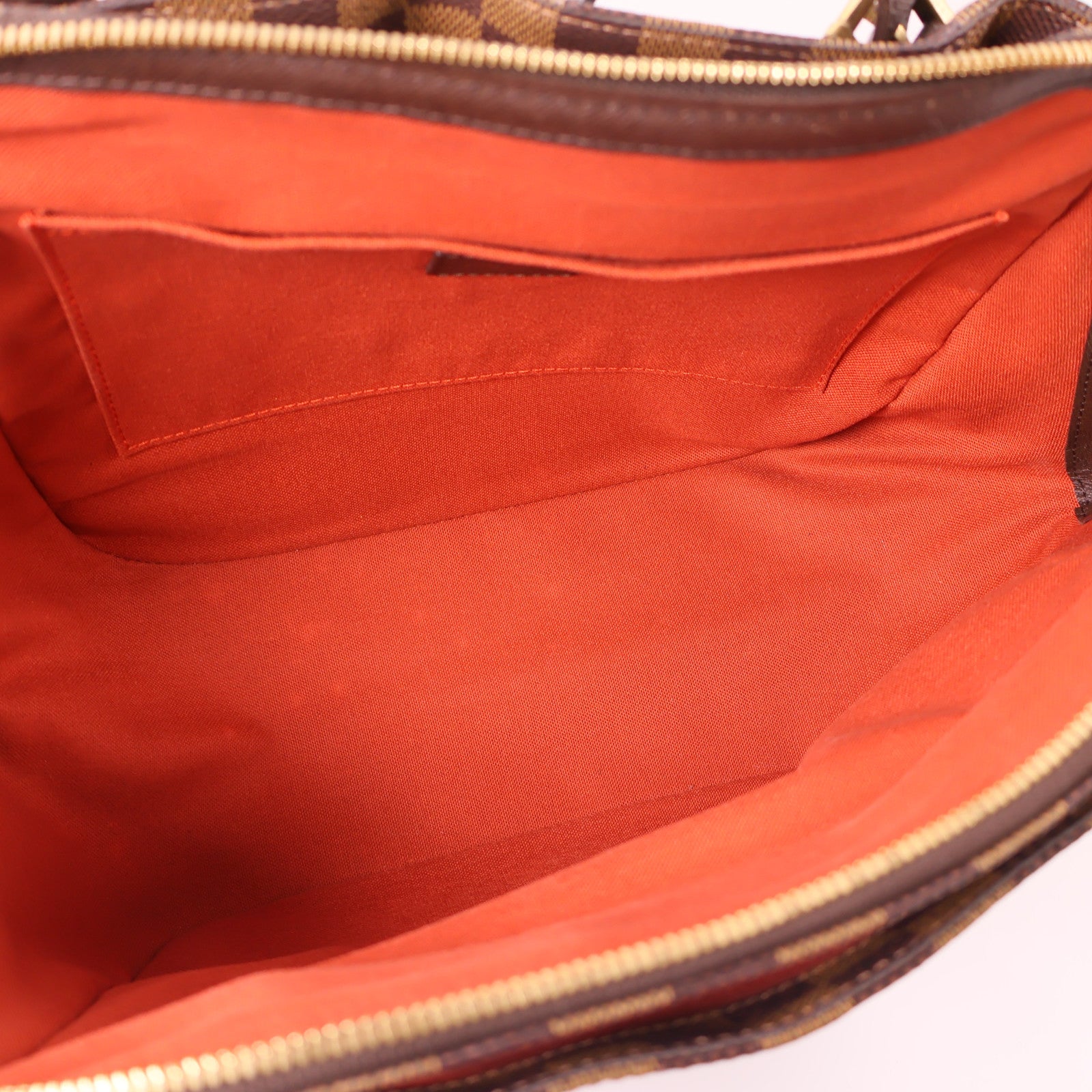 LOUIS VUITTON Damier Belem MM金扣肩背袋棕色