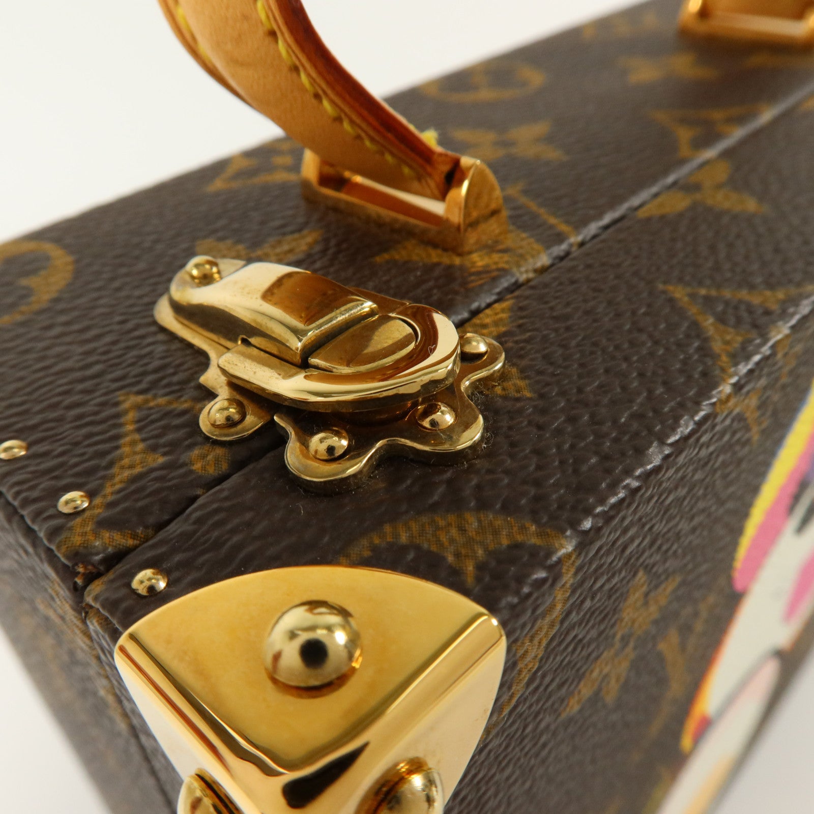 LOUIS VUITTON Monogram Panda Jewelry Box金扣手挽袋