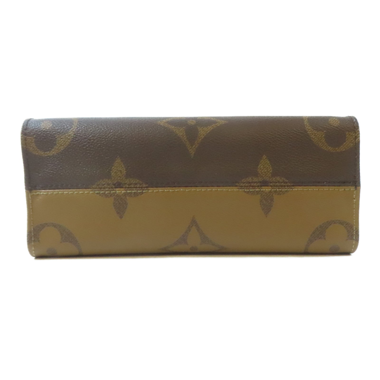 LOUIS VUITTON Monogram On The Go PM金扣手挽肩背兩用袋啡色